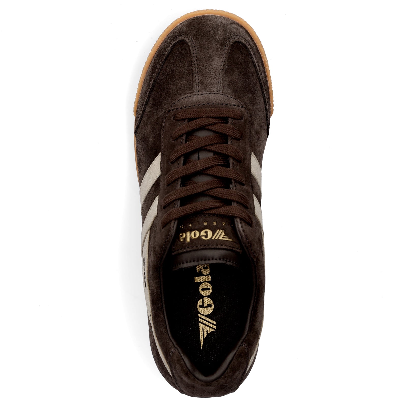 Gola women's sneaker Harrier Mirror mocha gold
