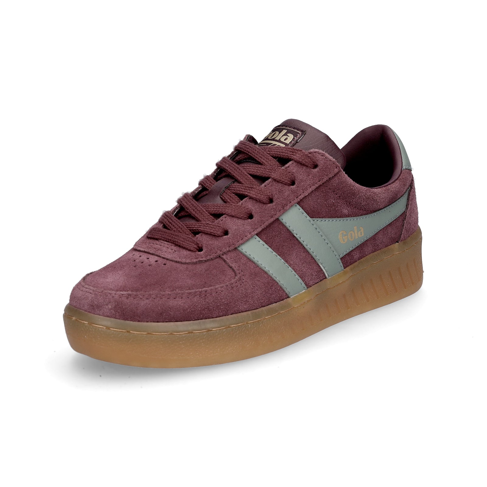 Gola women's sneakers Grandslam Suede wine red light green