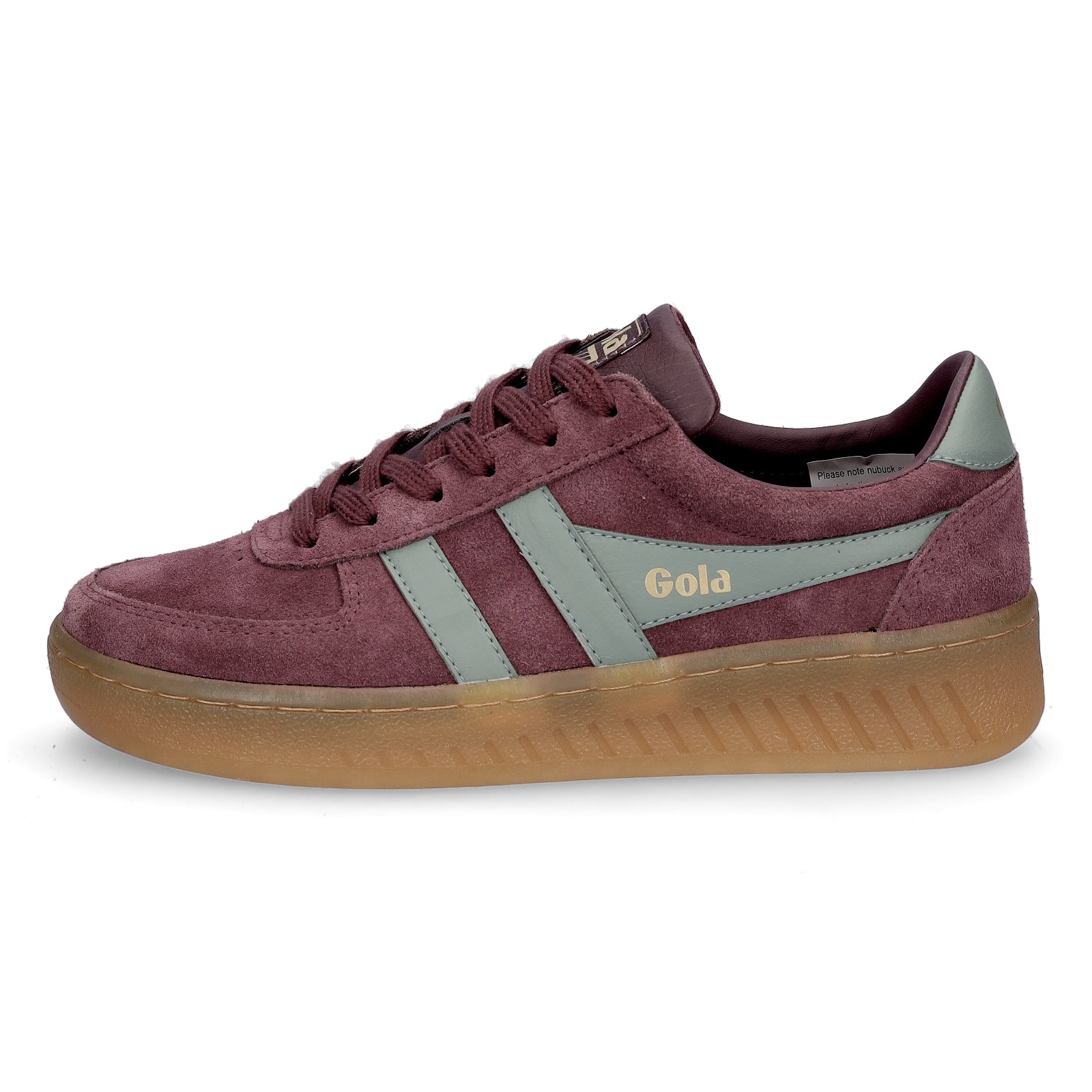 Gola women's sneakers Grandslam Suede wine red light green