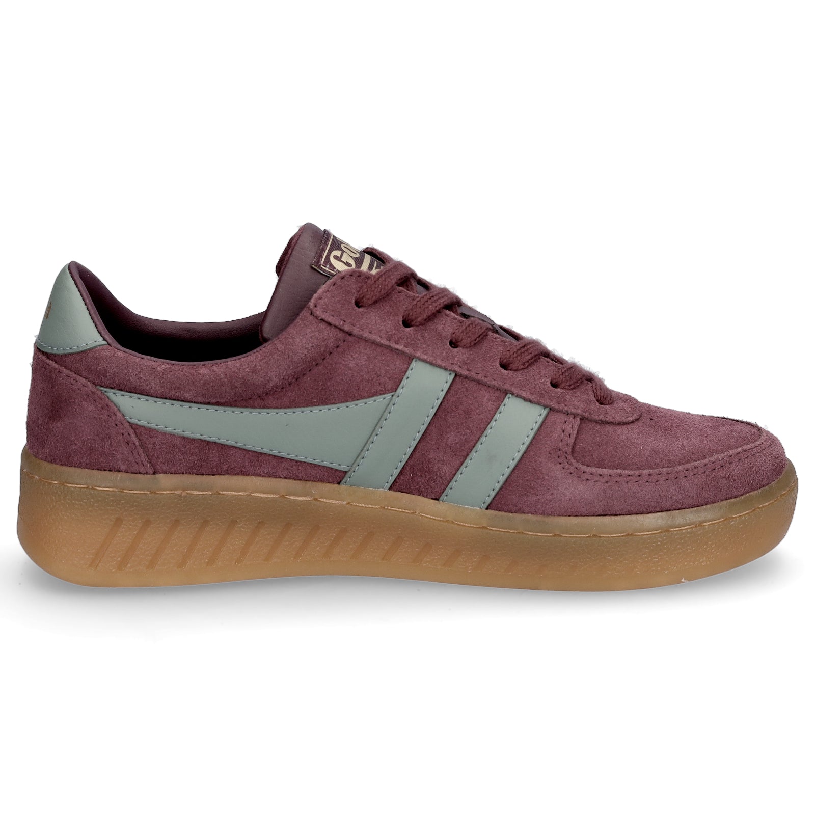 Gola women's sneakers Grandslam Suede wine red light green
