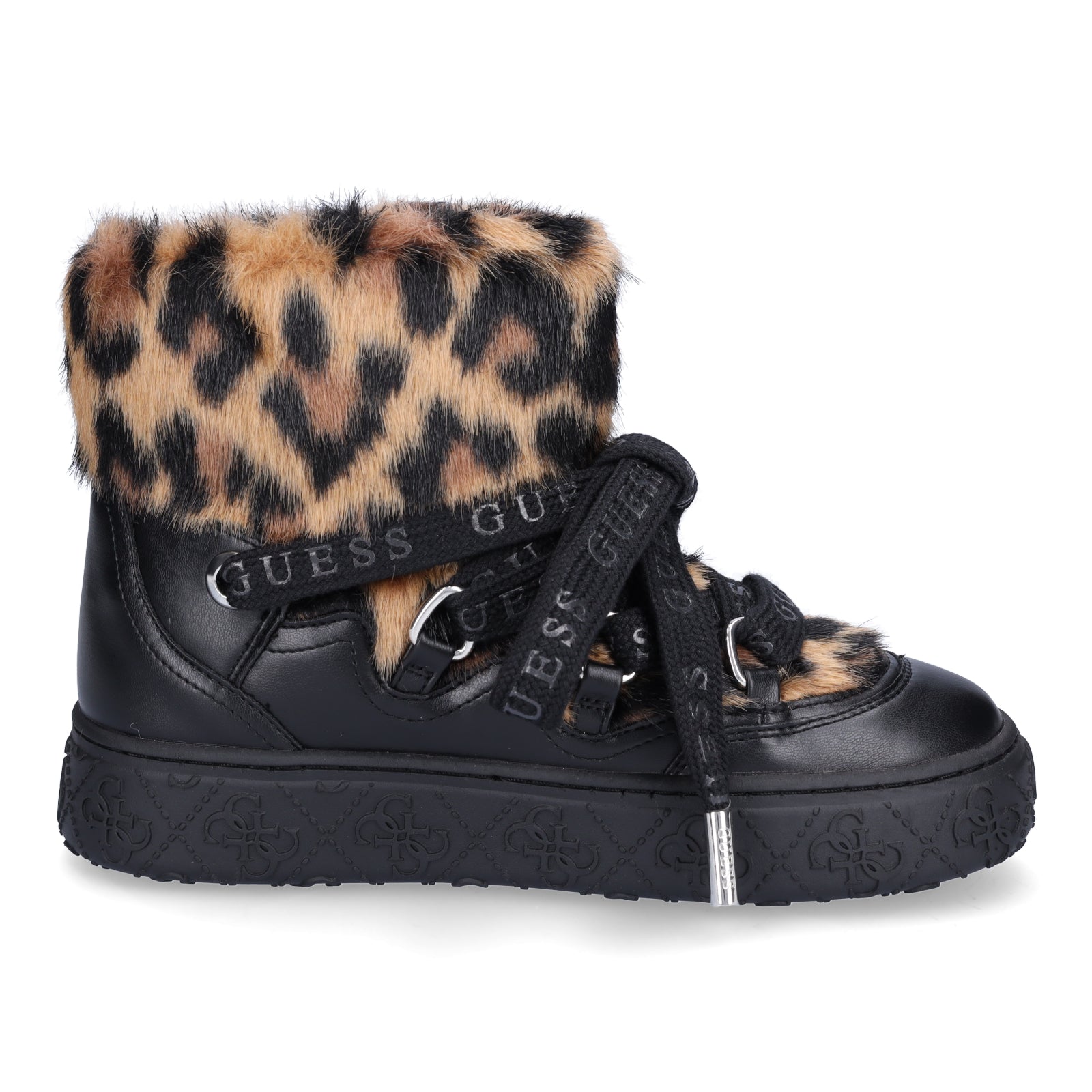 Guess Damen Boot Uneek schwarz leo