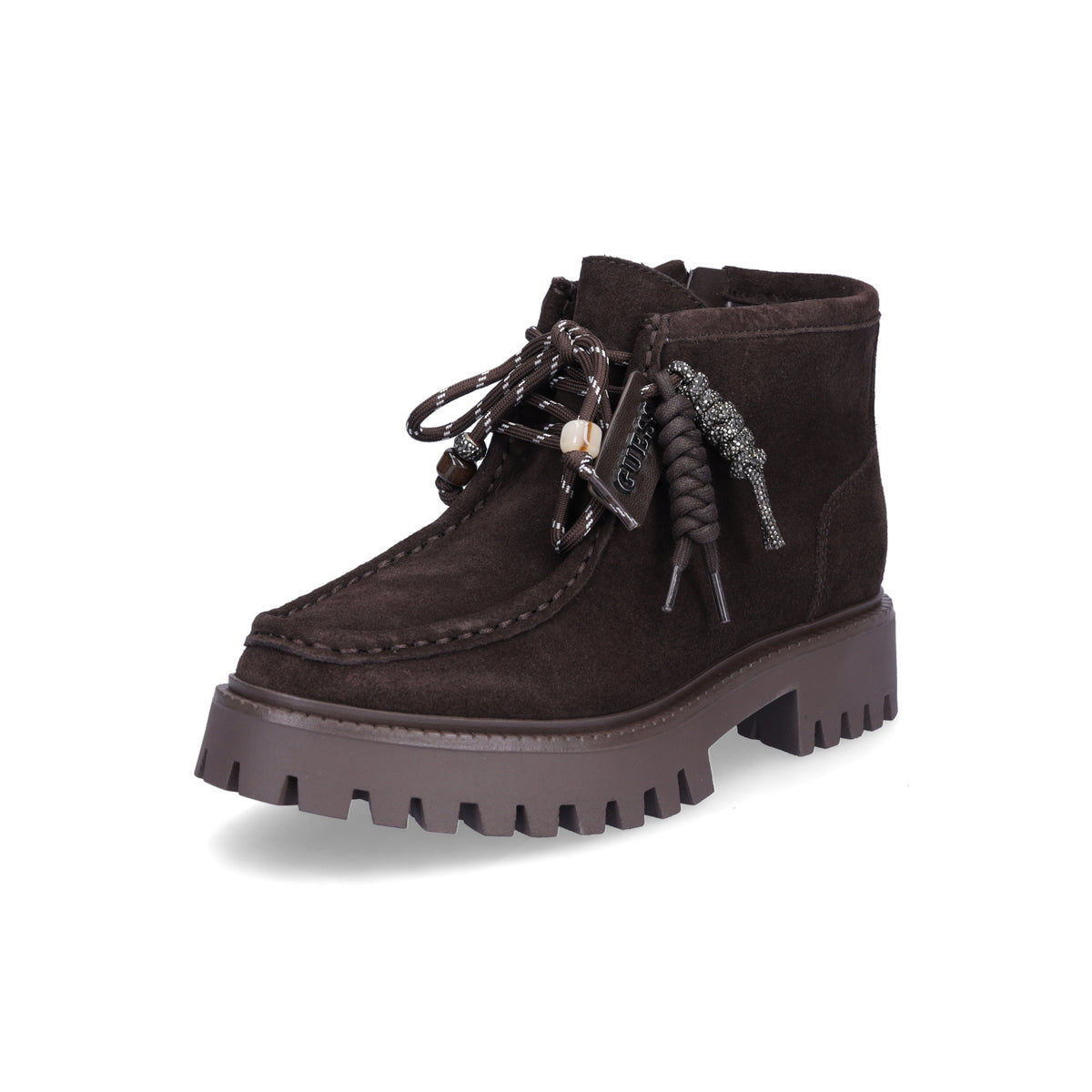 Guess Women's Lace-up Boot Fardina Brown