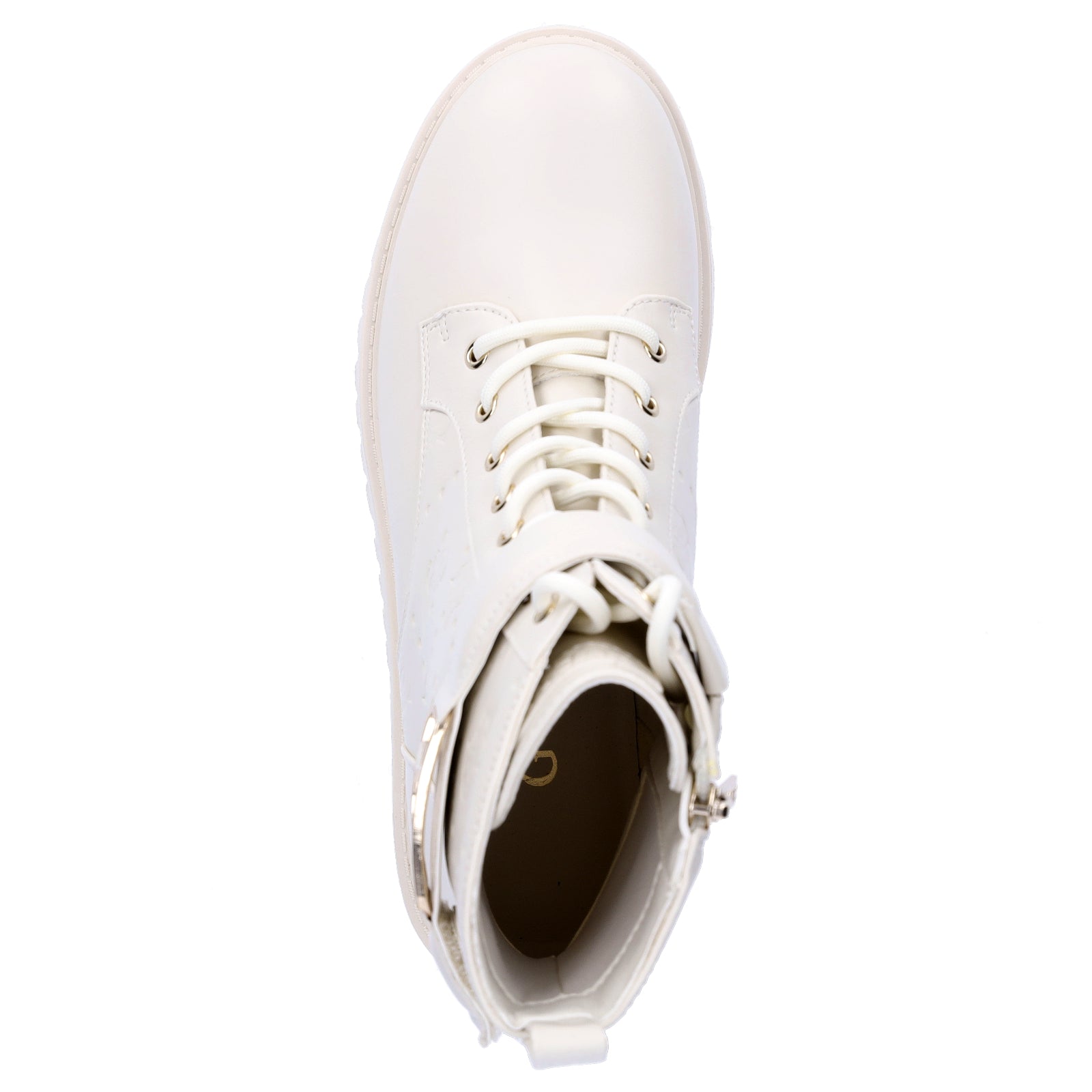Guess women's lace-up boot Oranda ivory