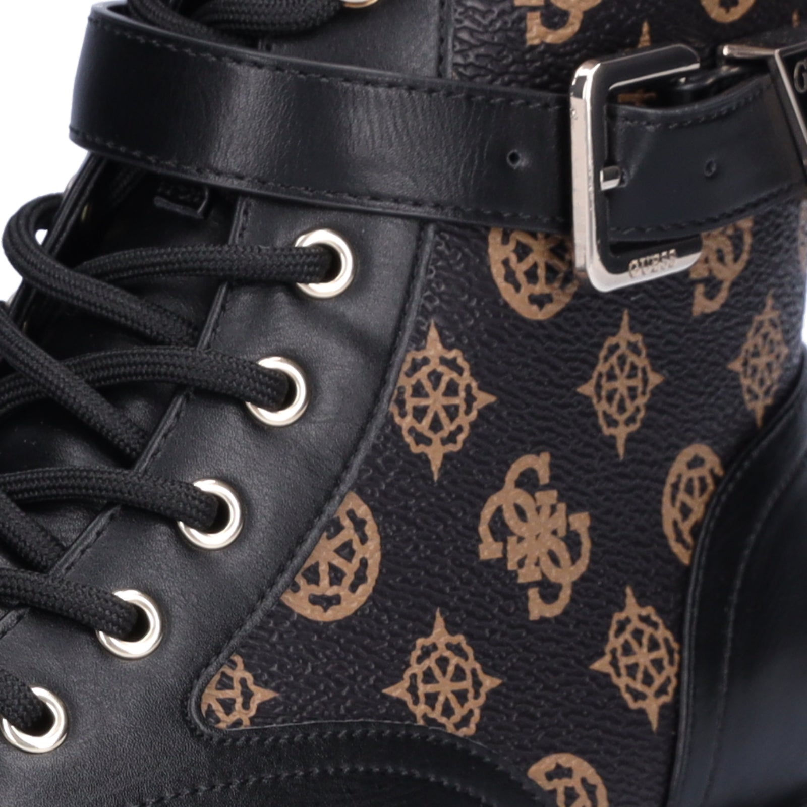Guess Damen Schnürboot Fellini schwarz braun