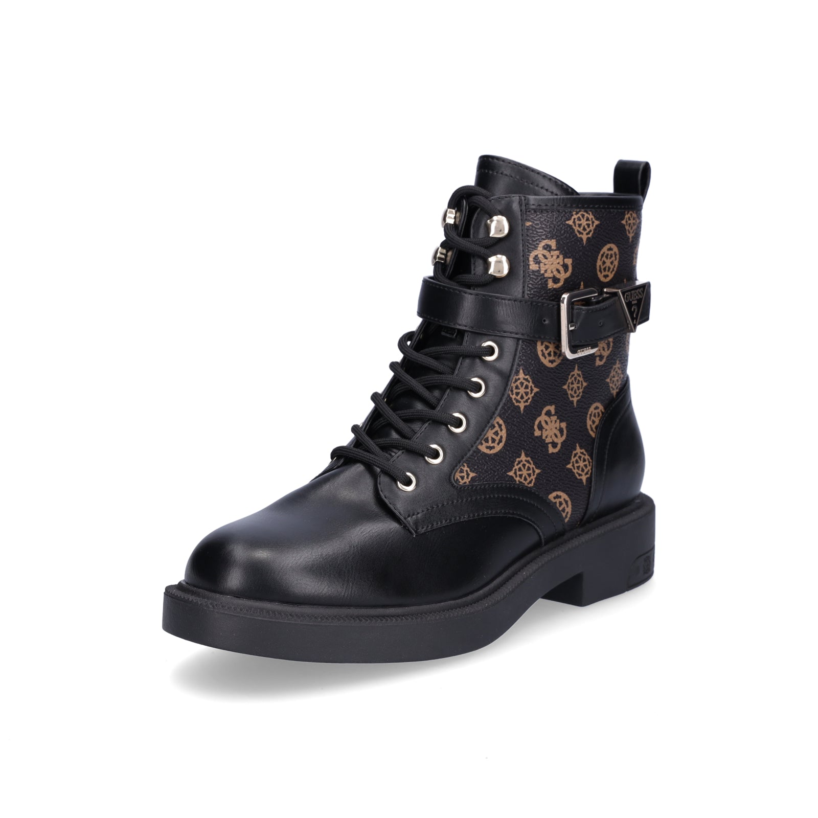 Guess Damen Schnürboot Fellini schwarz braun