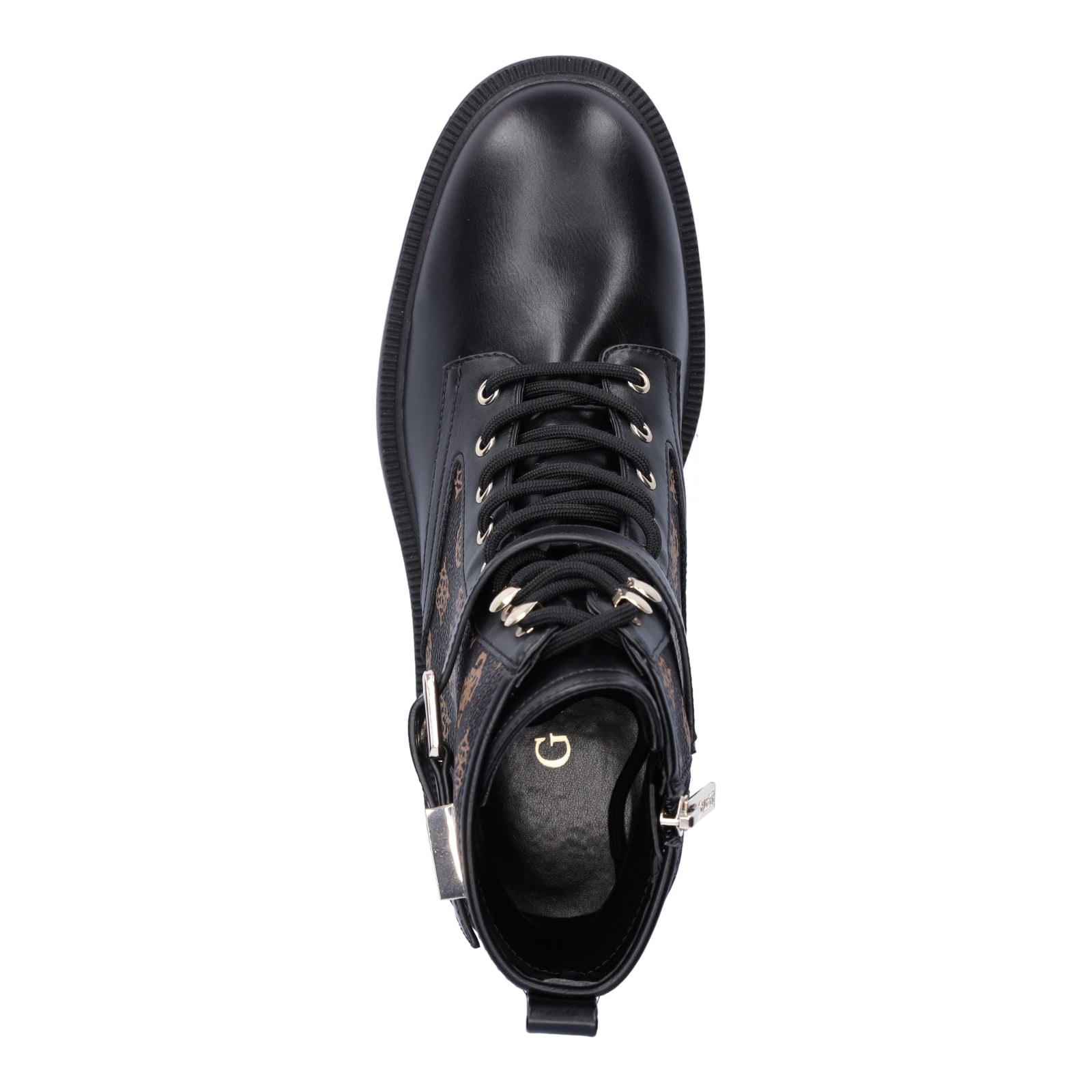 Guess Damen Schnürboot Fellini schwarz braun