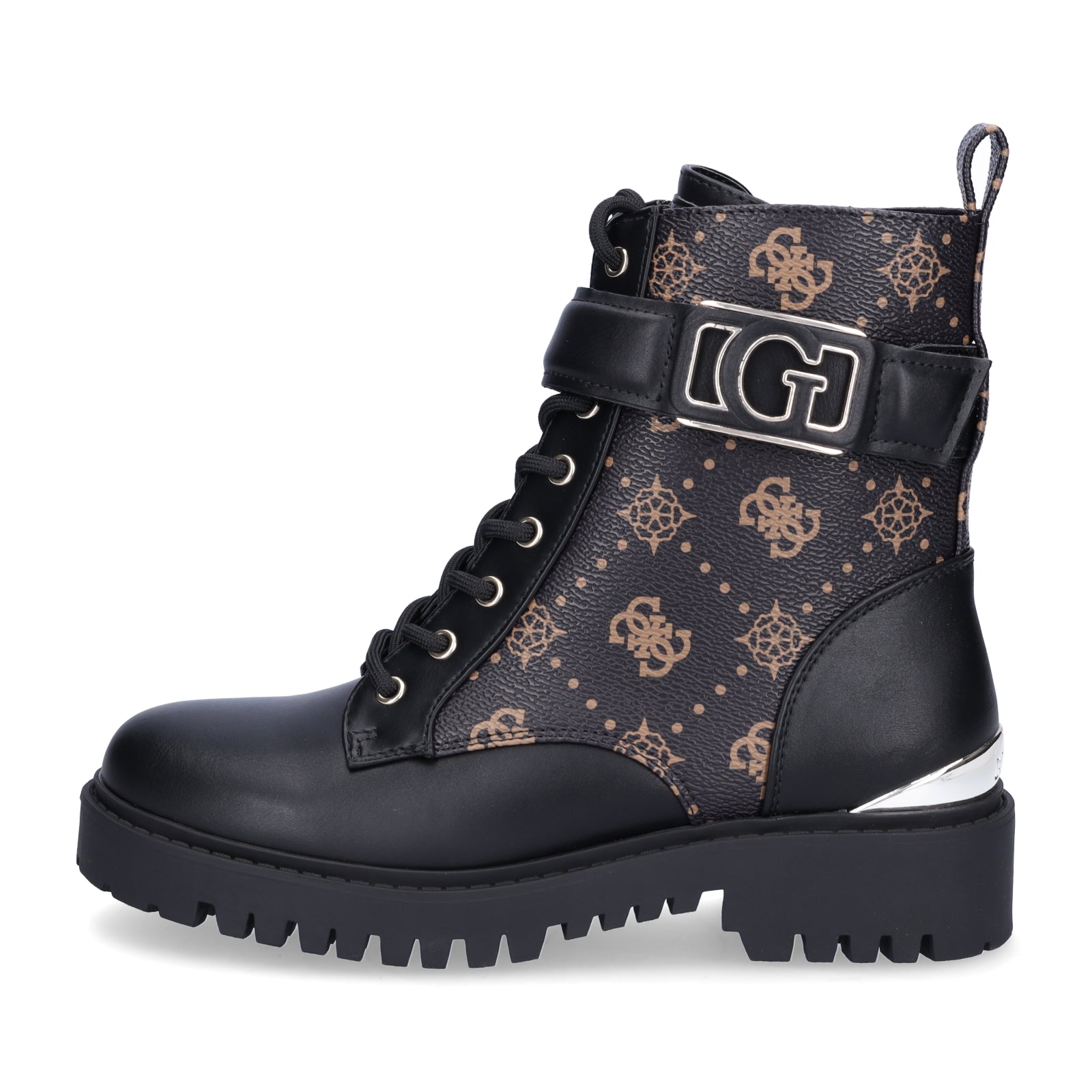 Guess women's lace-up boot Oranda black brown