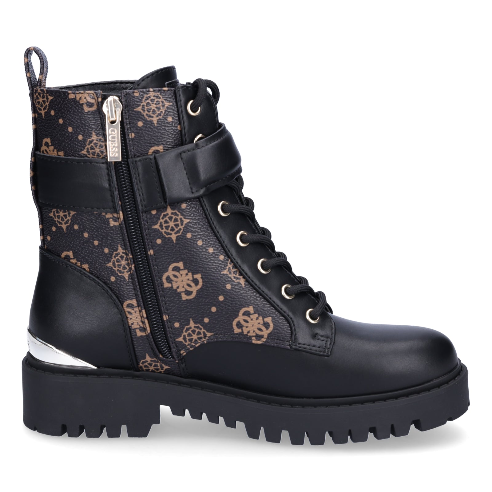 Guess women's lace-up boot Oranda black brown