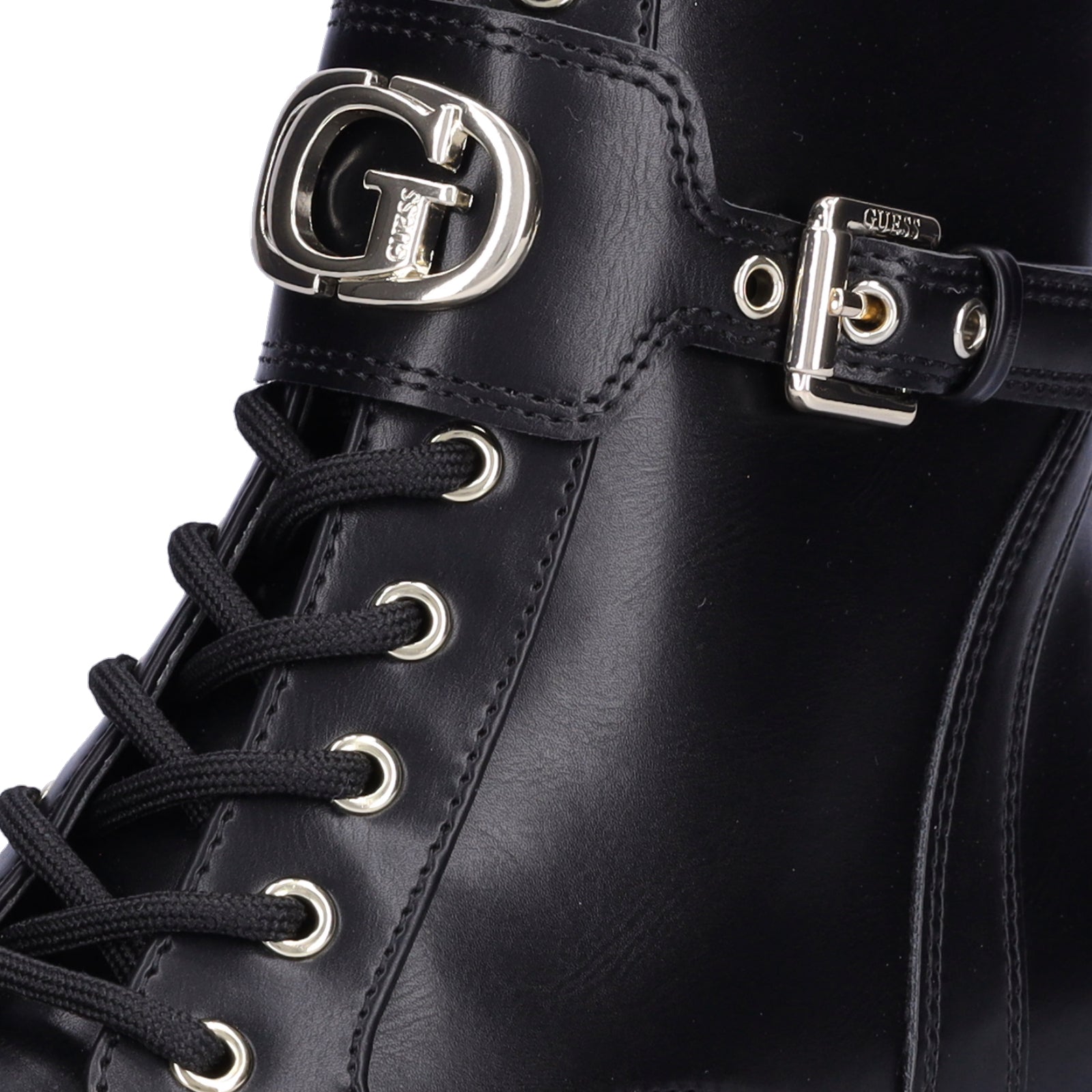 Guess Damen Schnürboot Olanna schwarz