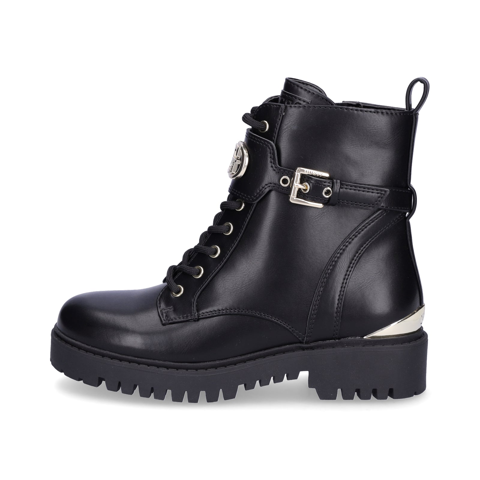 Guess Damen Schnürboot Olanna schwarz