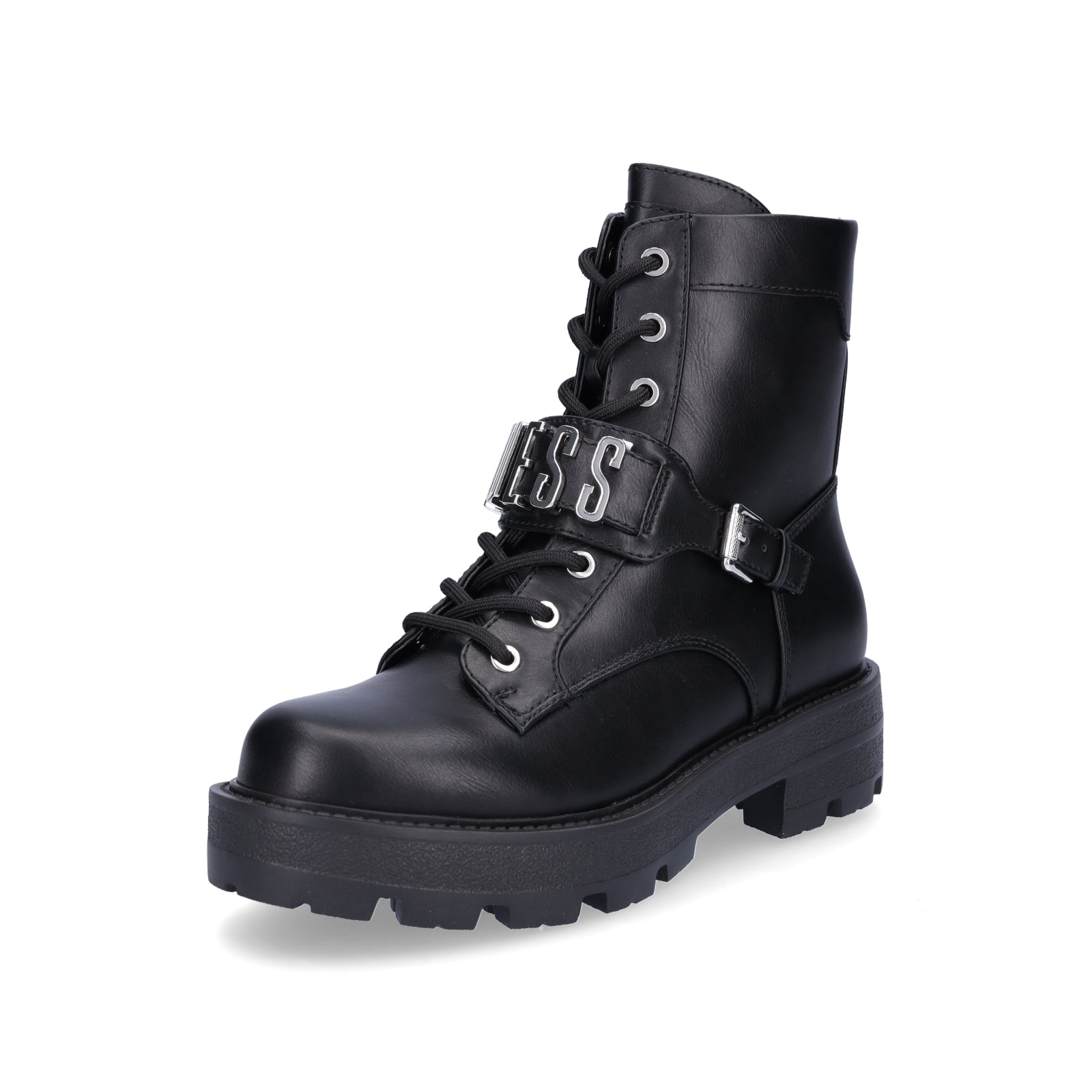 Guess women's lace-up boot Yanzy black