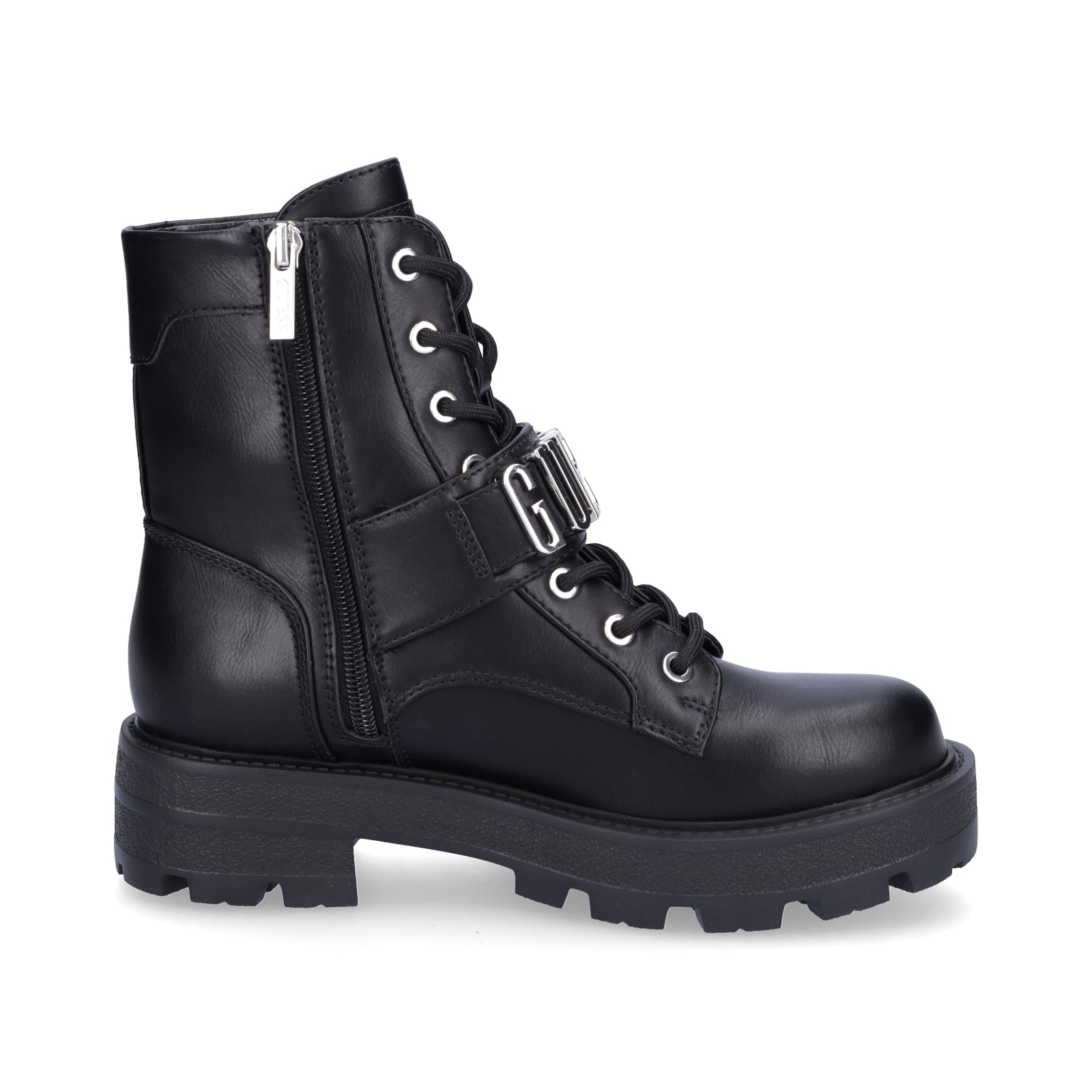 Guess women's lace-up boot Yanzy black