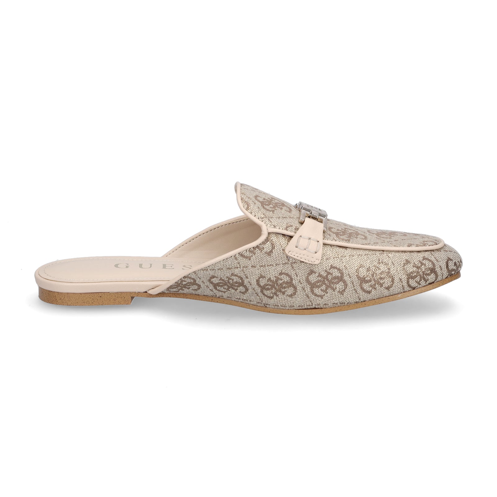 Guess Damen Pantolette Bommy2 beige gold