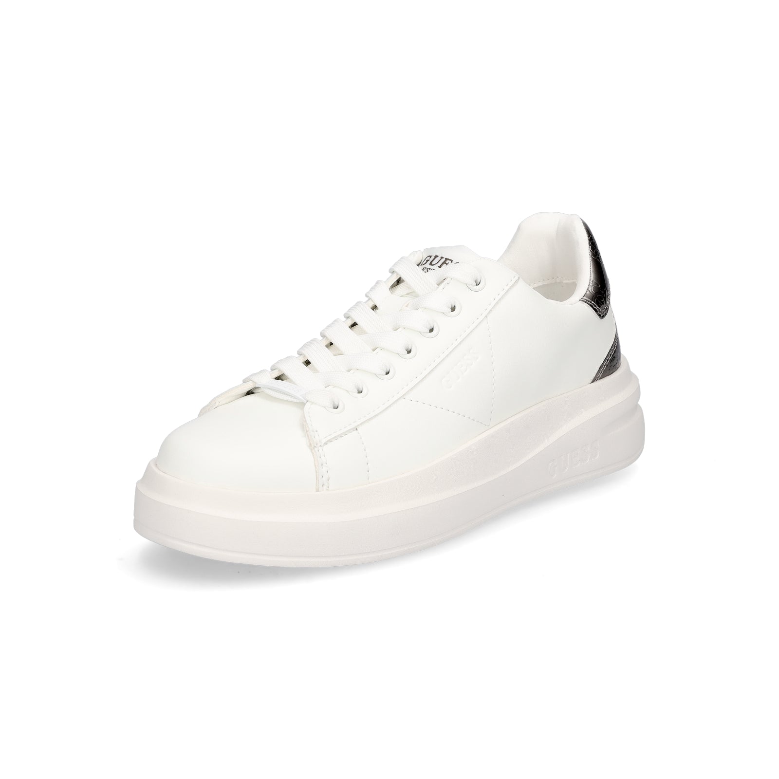 Guess Damen Sneaker Elbina weiß metallic
