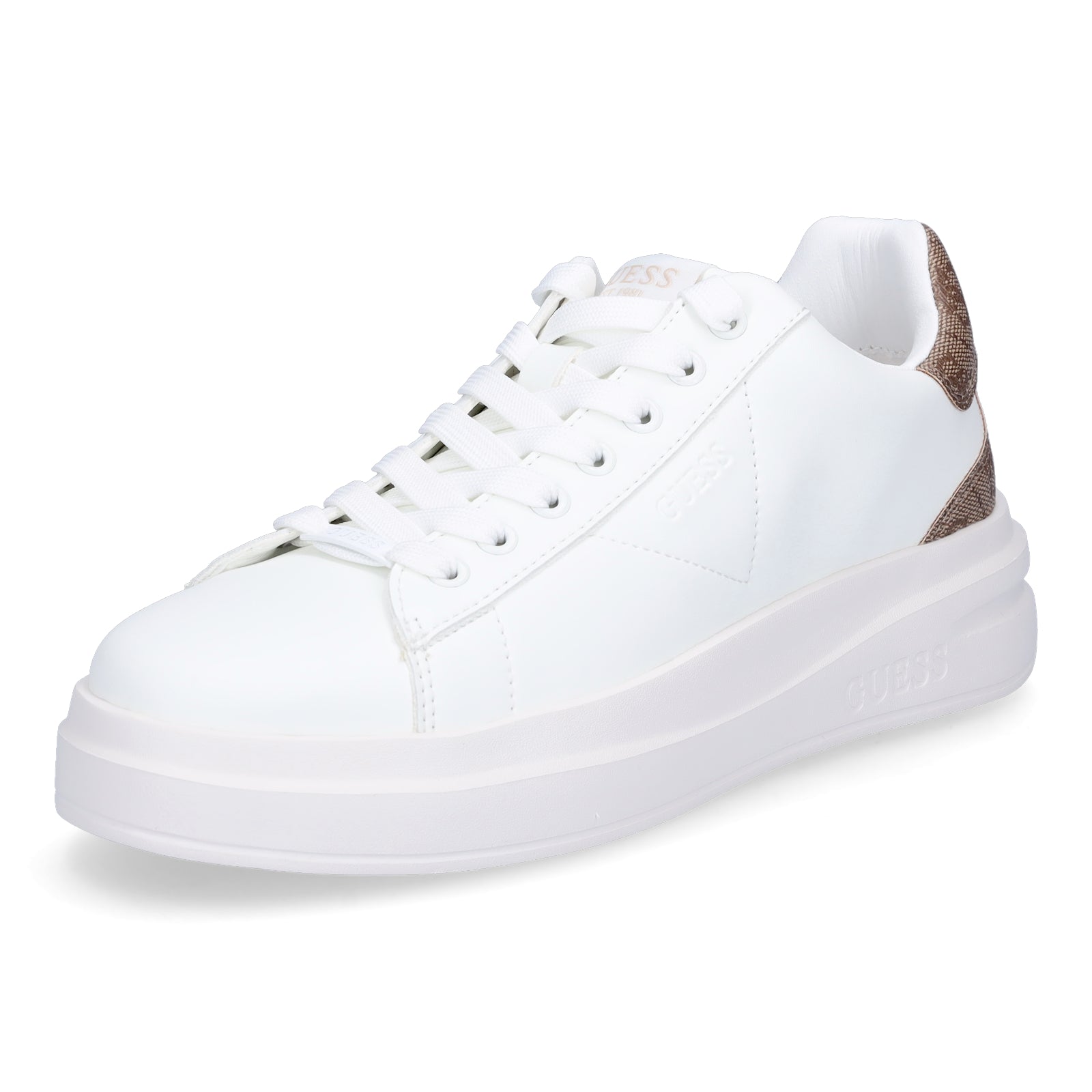 Guess Damen Sneaker Elbina weiß beige