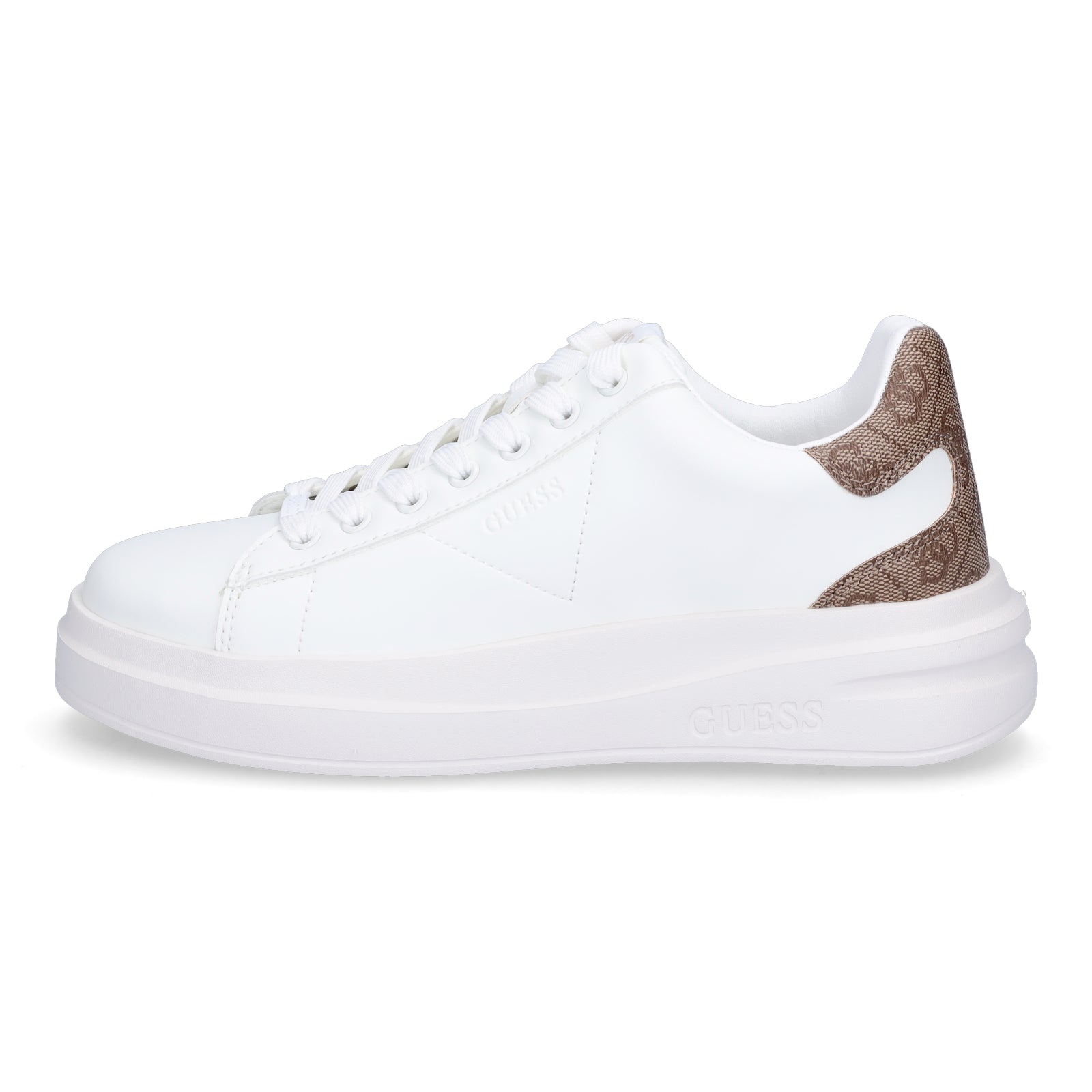 Guess Damen Sneaker Elbina weiß beige