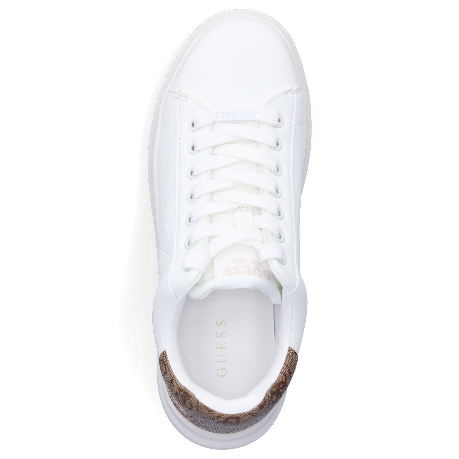 Guess Damen Sneaker Elbina weiß beige