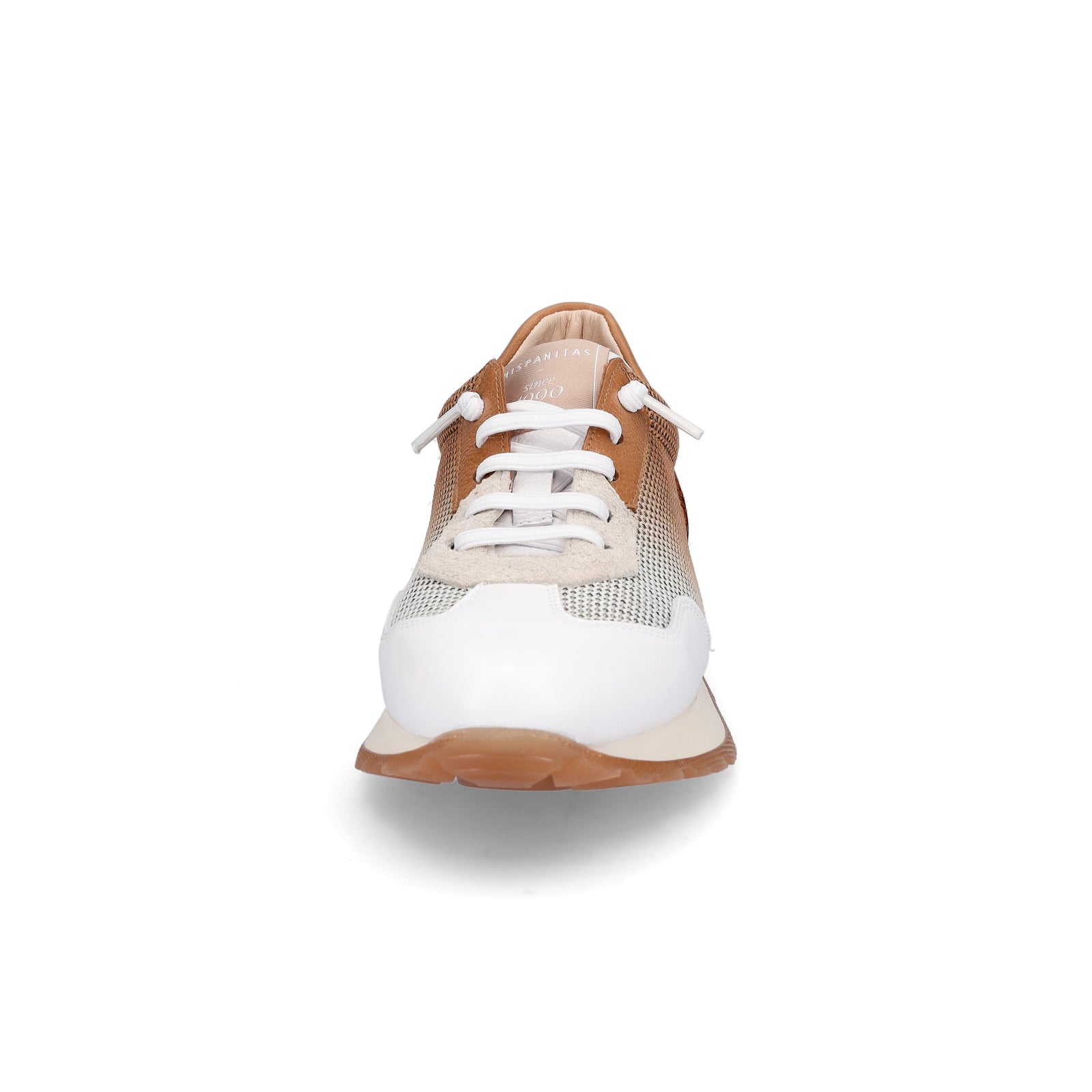 Hispanitas Damen Sneaker braun weiß
