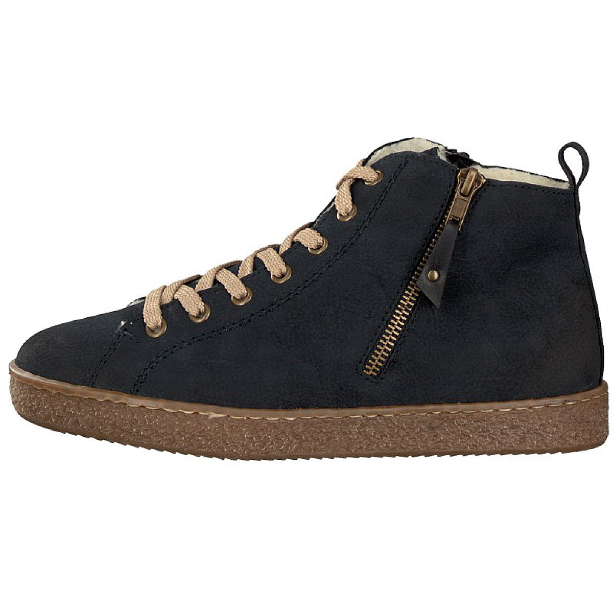 Rieker women's lace-up boot blue