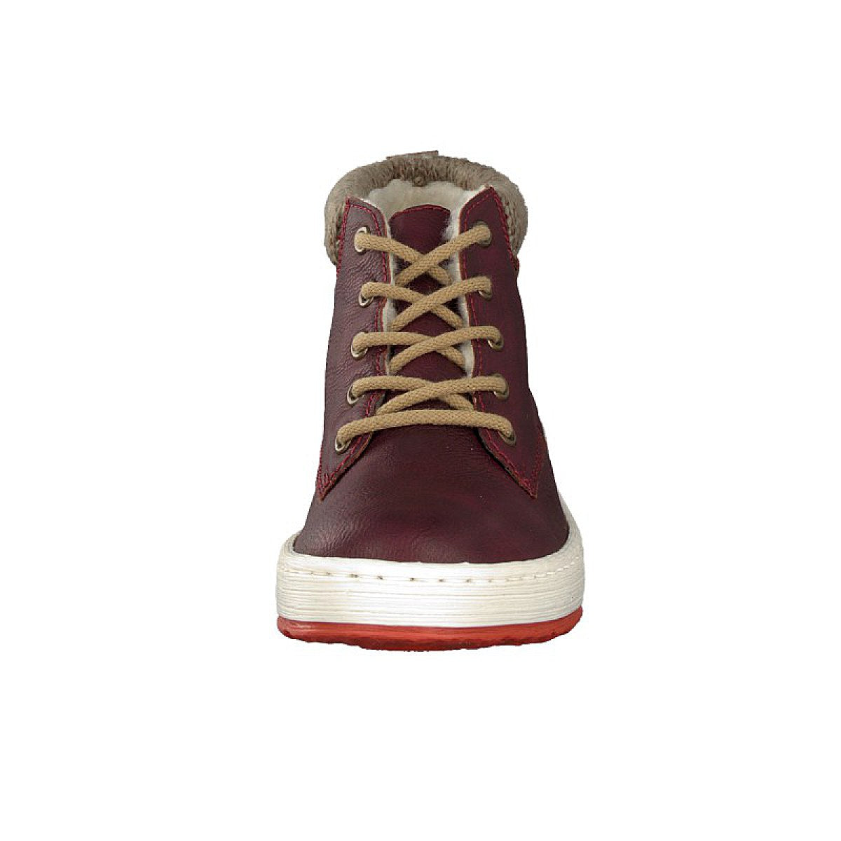 Rieker women's lace-up boot red