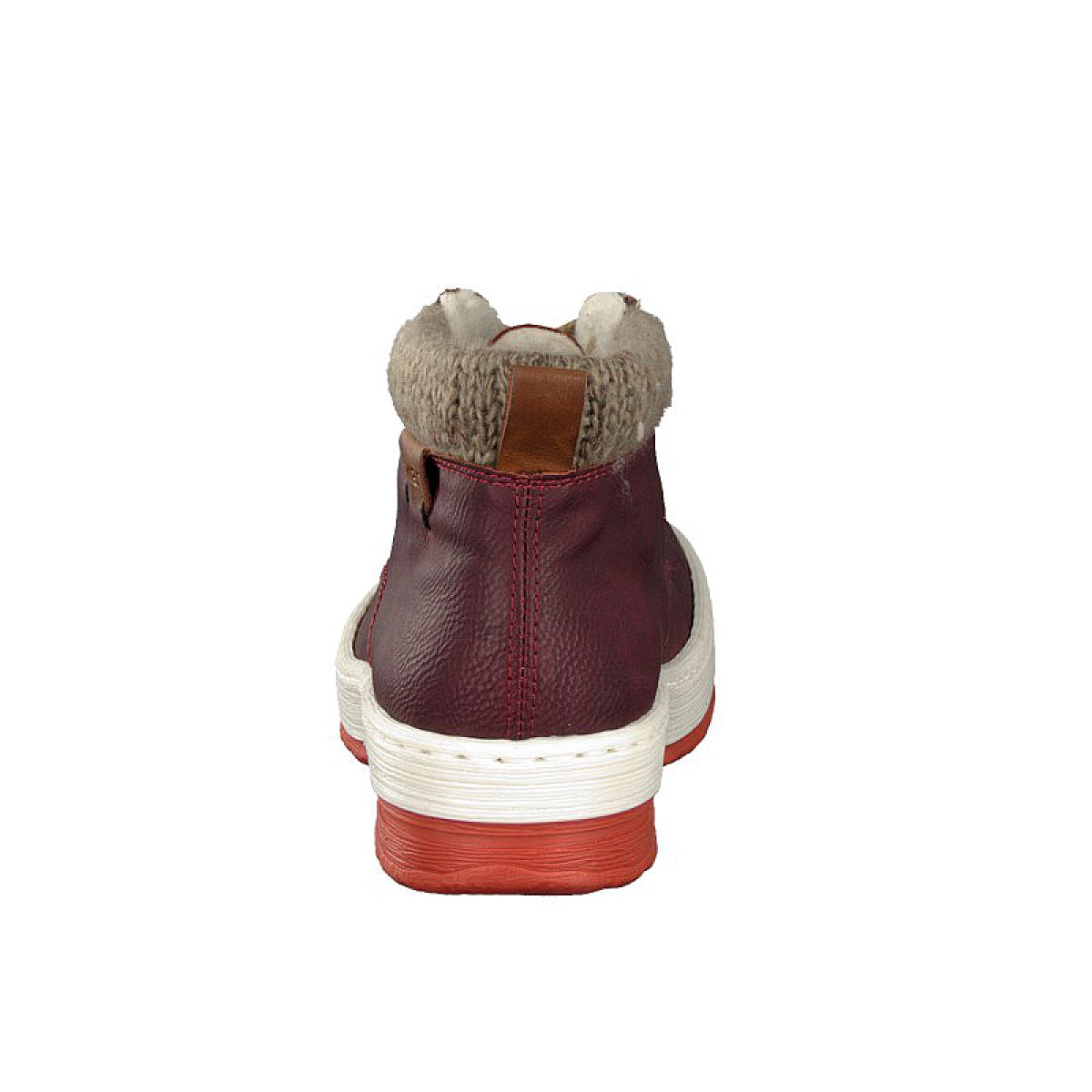 Rieker women's lace-up boot red