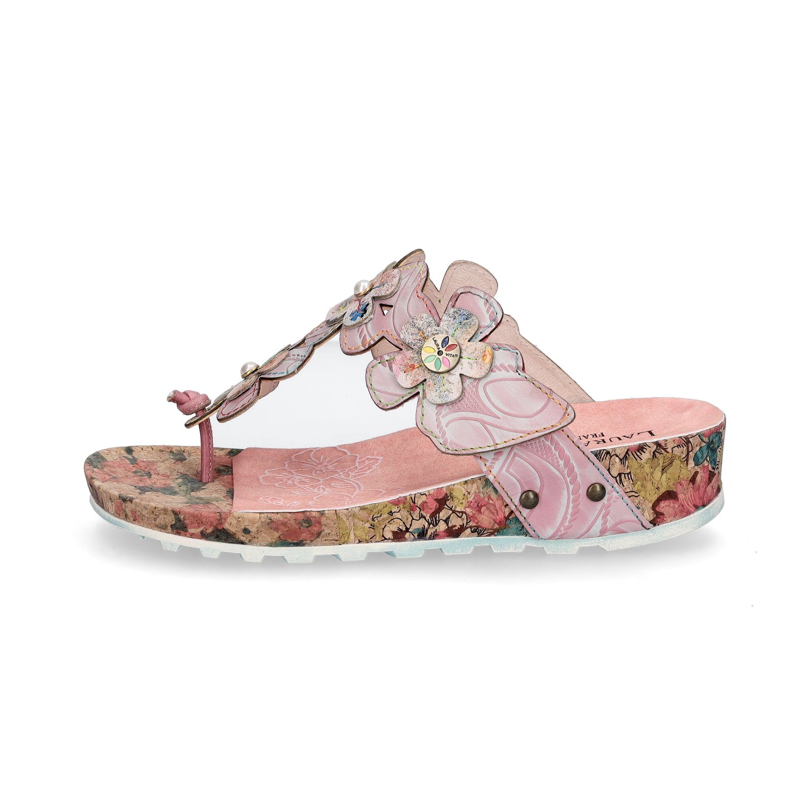 Laura Vita Damen Pantolette rosa