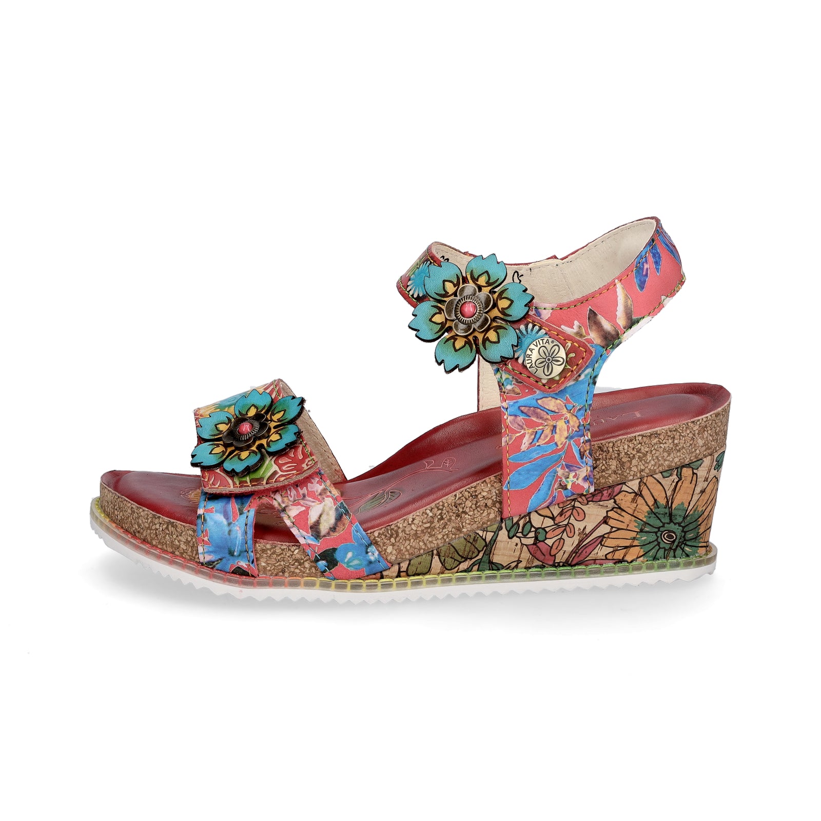 Laura Vita women's sandals red
