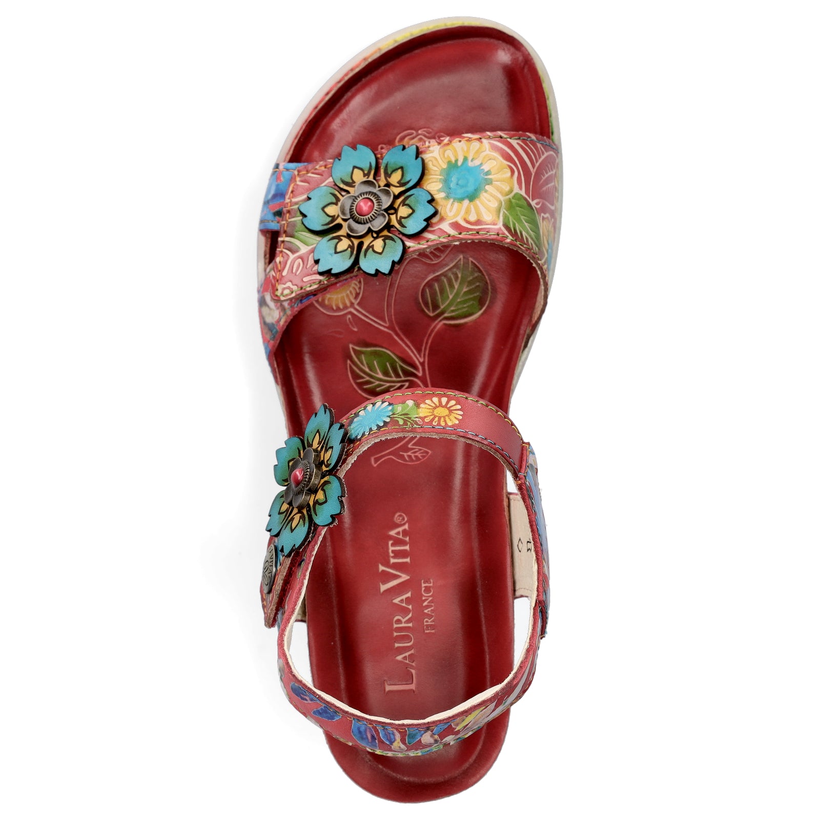 Laura Vita women's sandals red