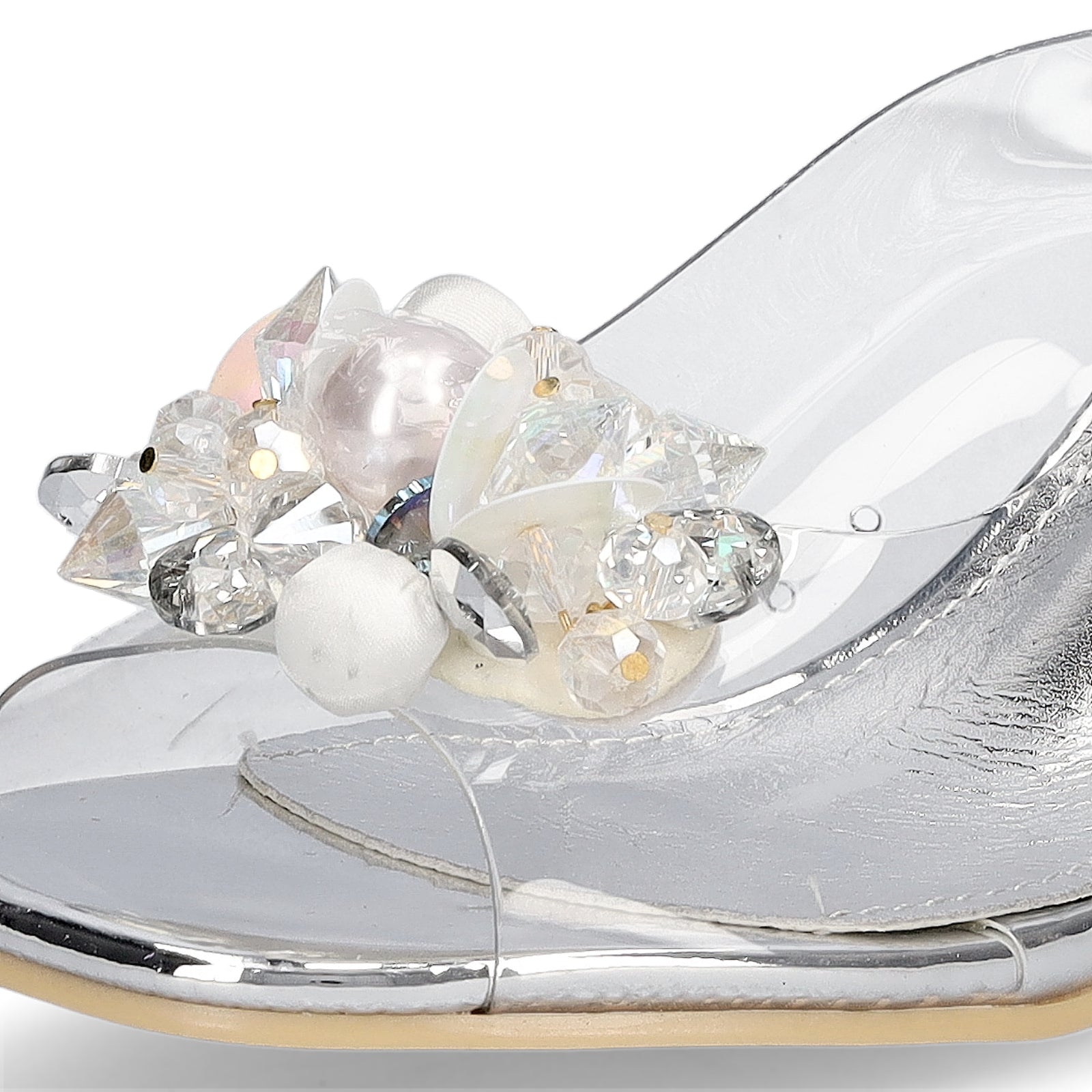 Laura Vita women's sandal silver