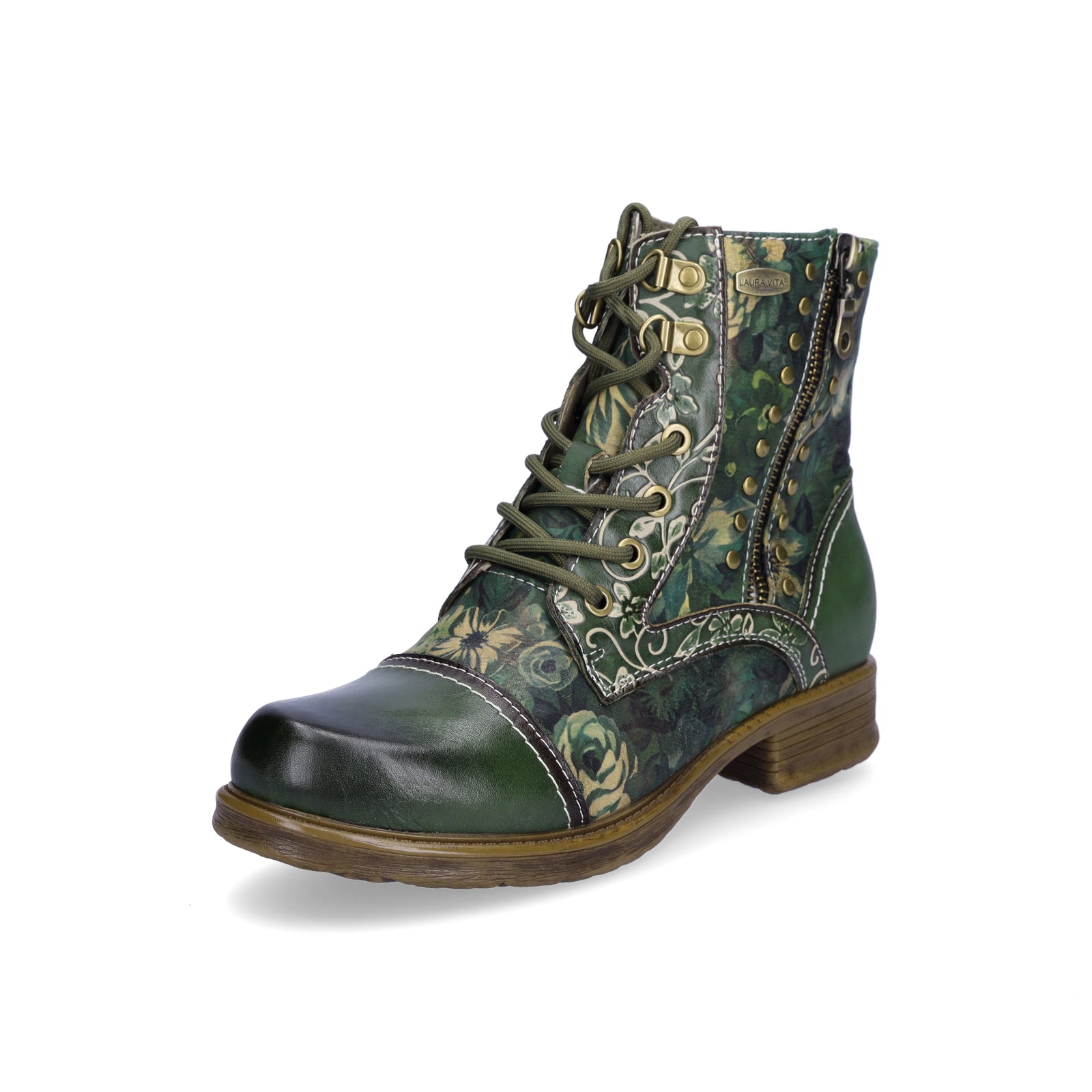 Laura Vita Women's Lace-up Boot Green