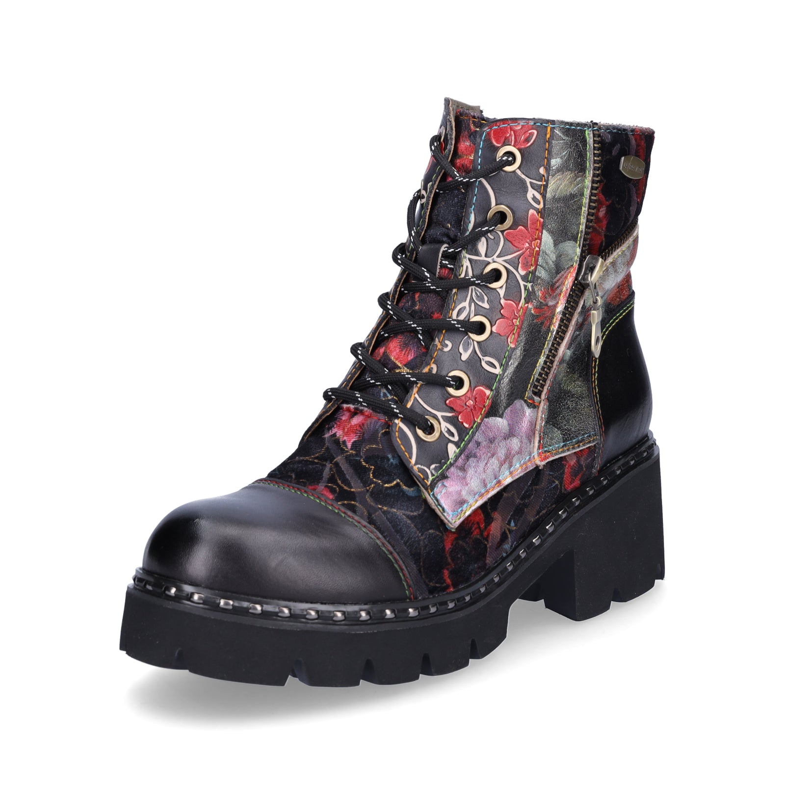 Laura Vita women's lace-up boot black