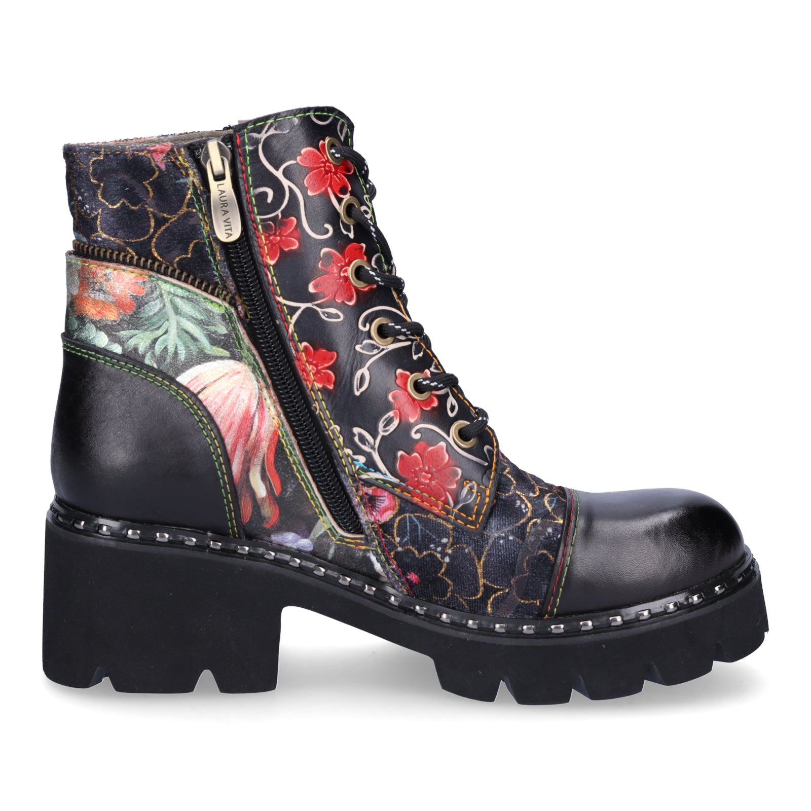 Laura Vita women's lace-up boot black