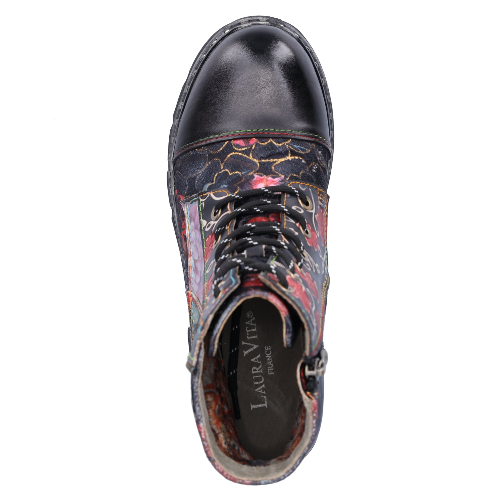 Laura Vita women's lace-up boot black
