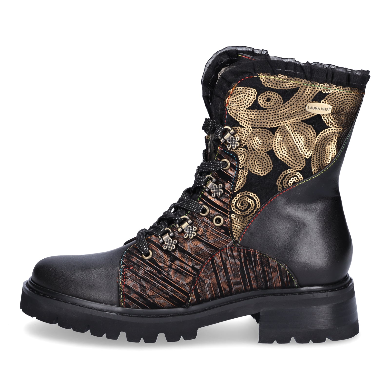 Laura Vita Damen Schnürboot Kouleo 16 schwarz