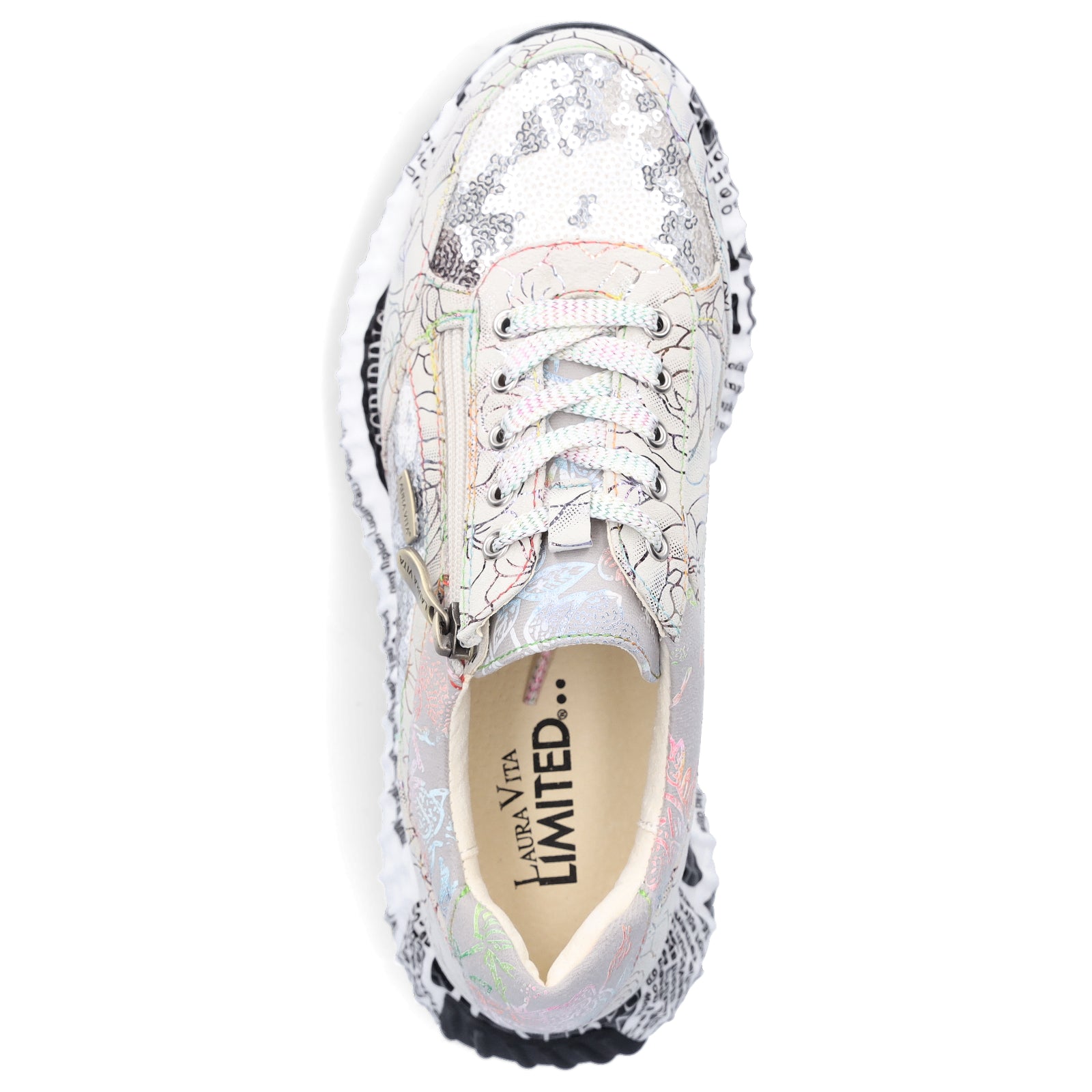 Laura Vita Damen Sneaker perlmutt