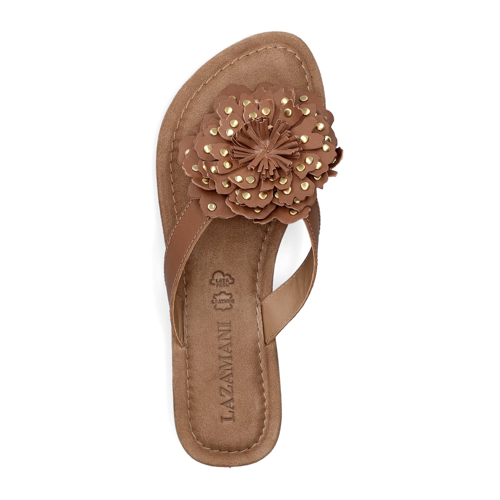 Lazamani Damen Pantolette Kira braun