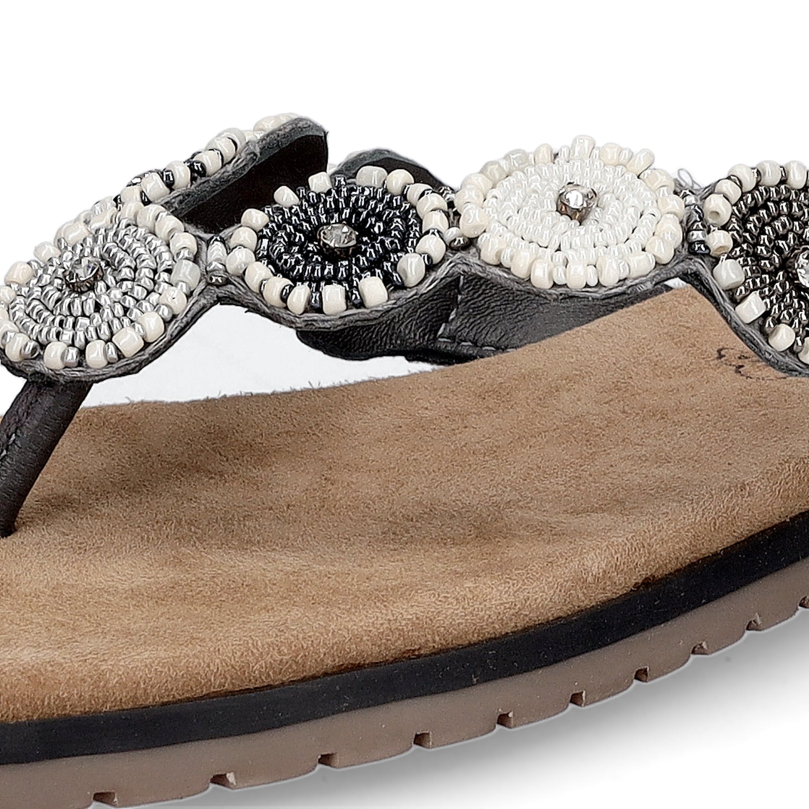 Lazamani Damen Pantolette Mey grau