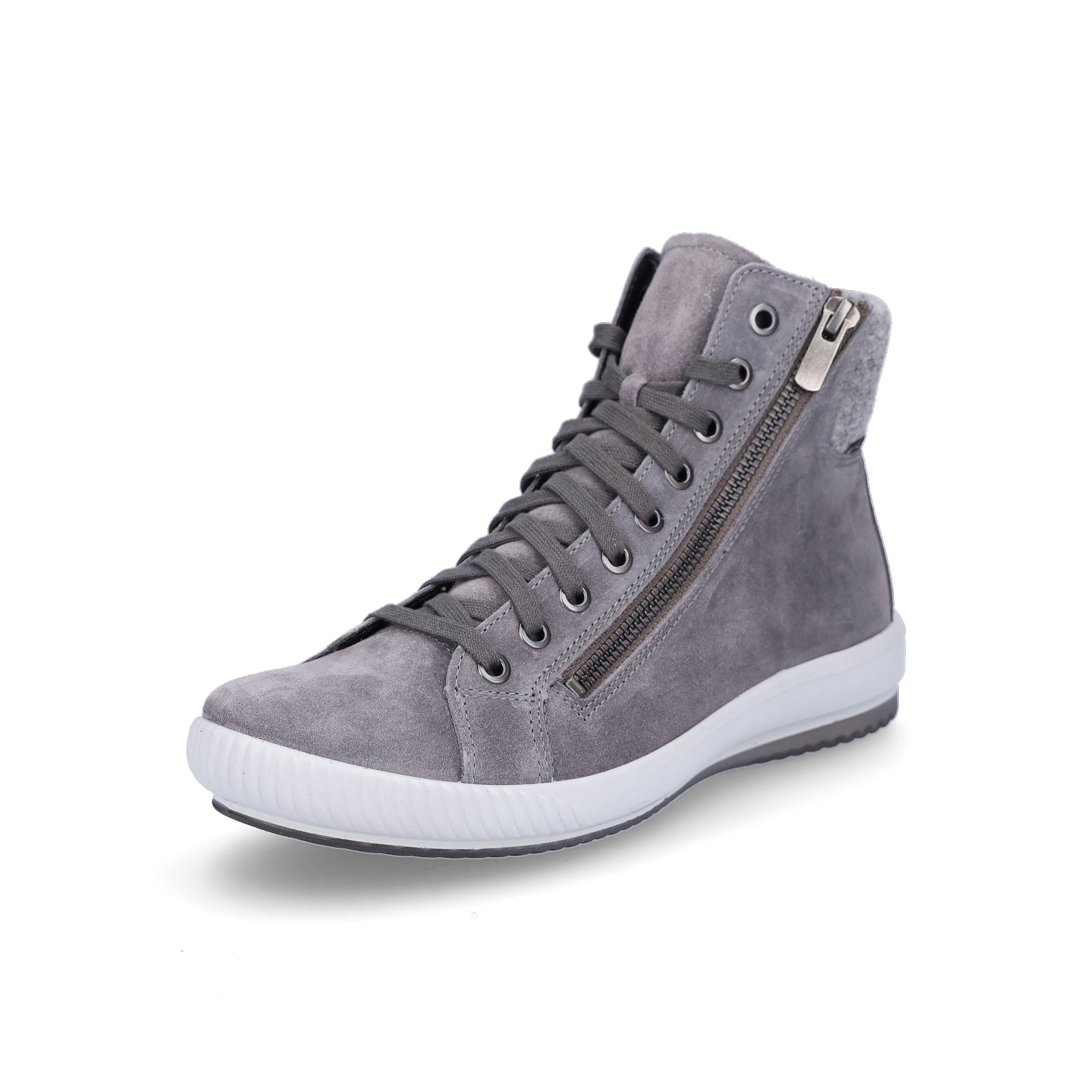 Legero women's leather high-top sneaker Tanaro 5.0 gray