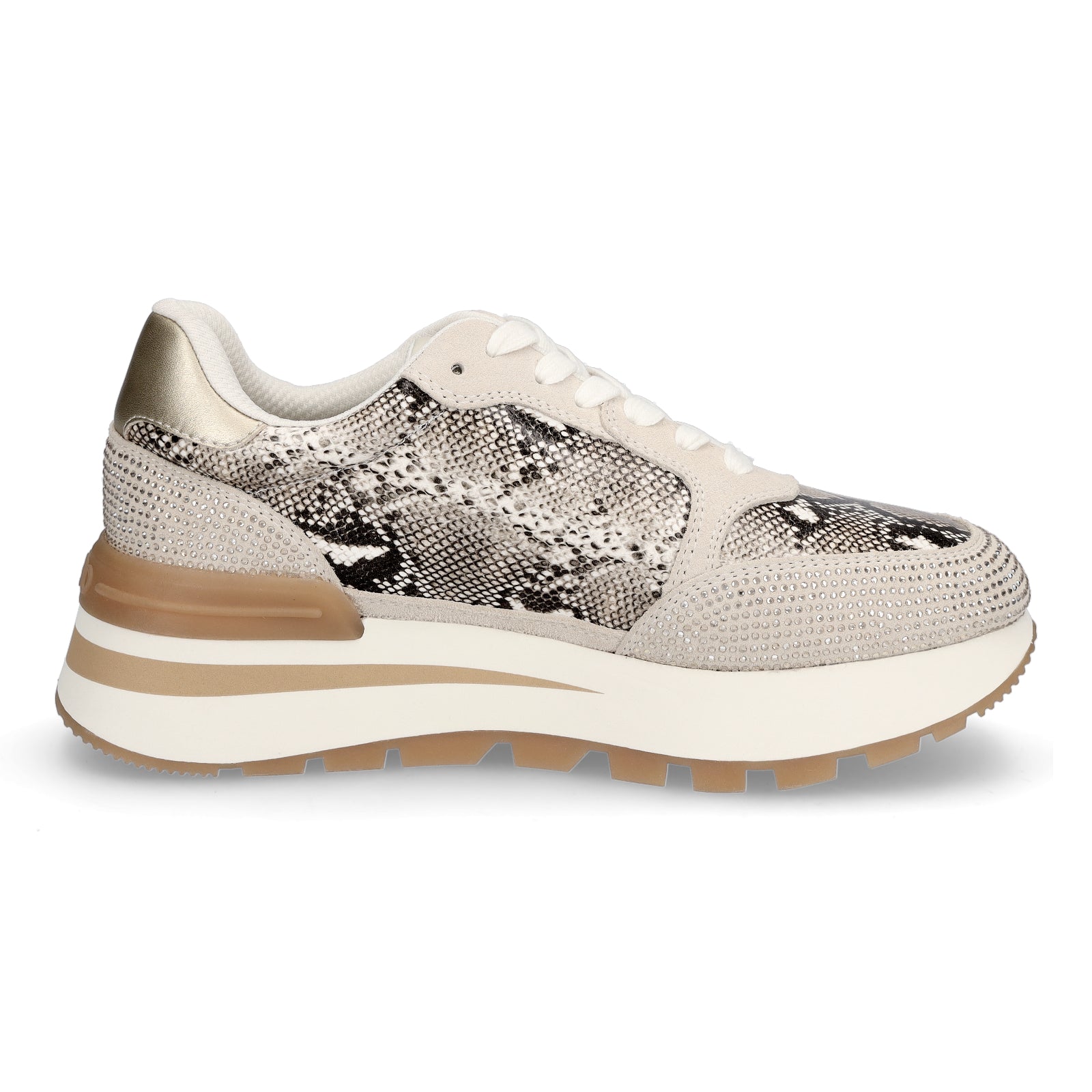 Liu Jo Damen Sneaker Amazing 25 beige metallic