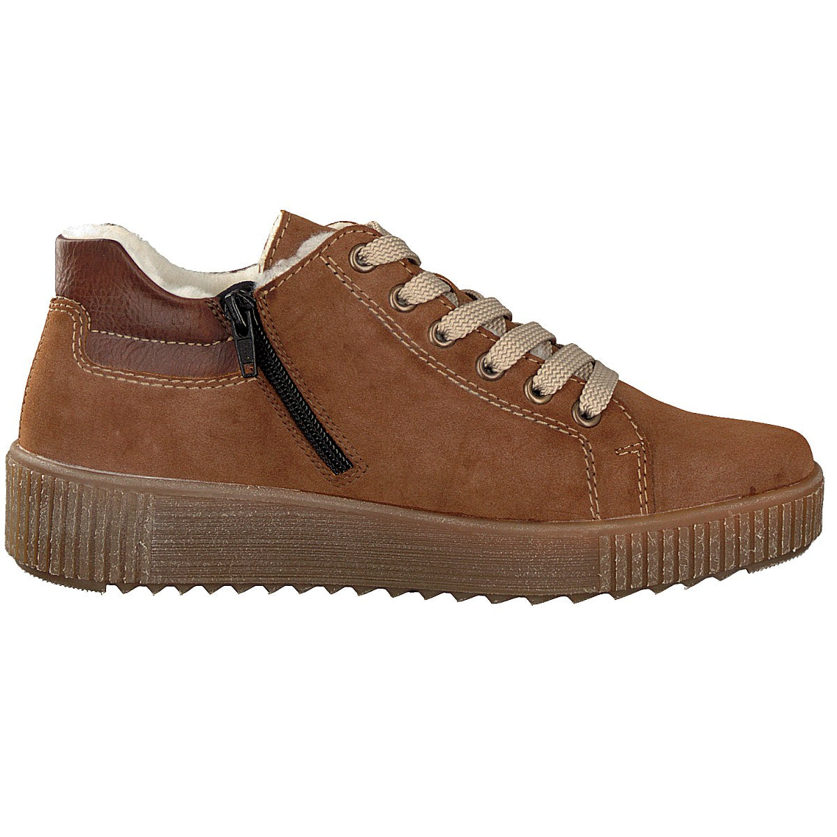 Rieker women's lace-up boot brown