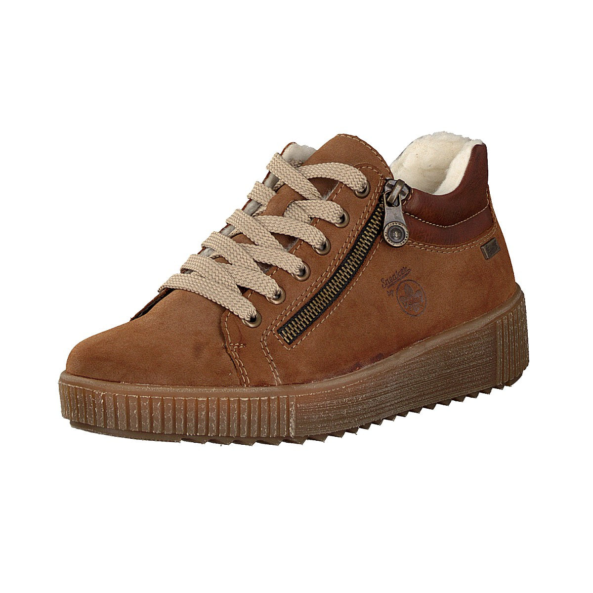 Rieker women's lace-up boot brown