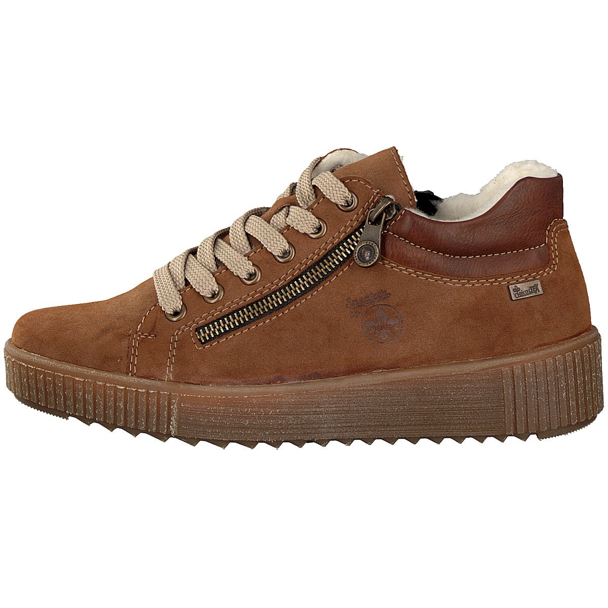 Rieker women's lace-up boot brown