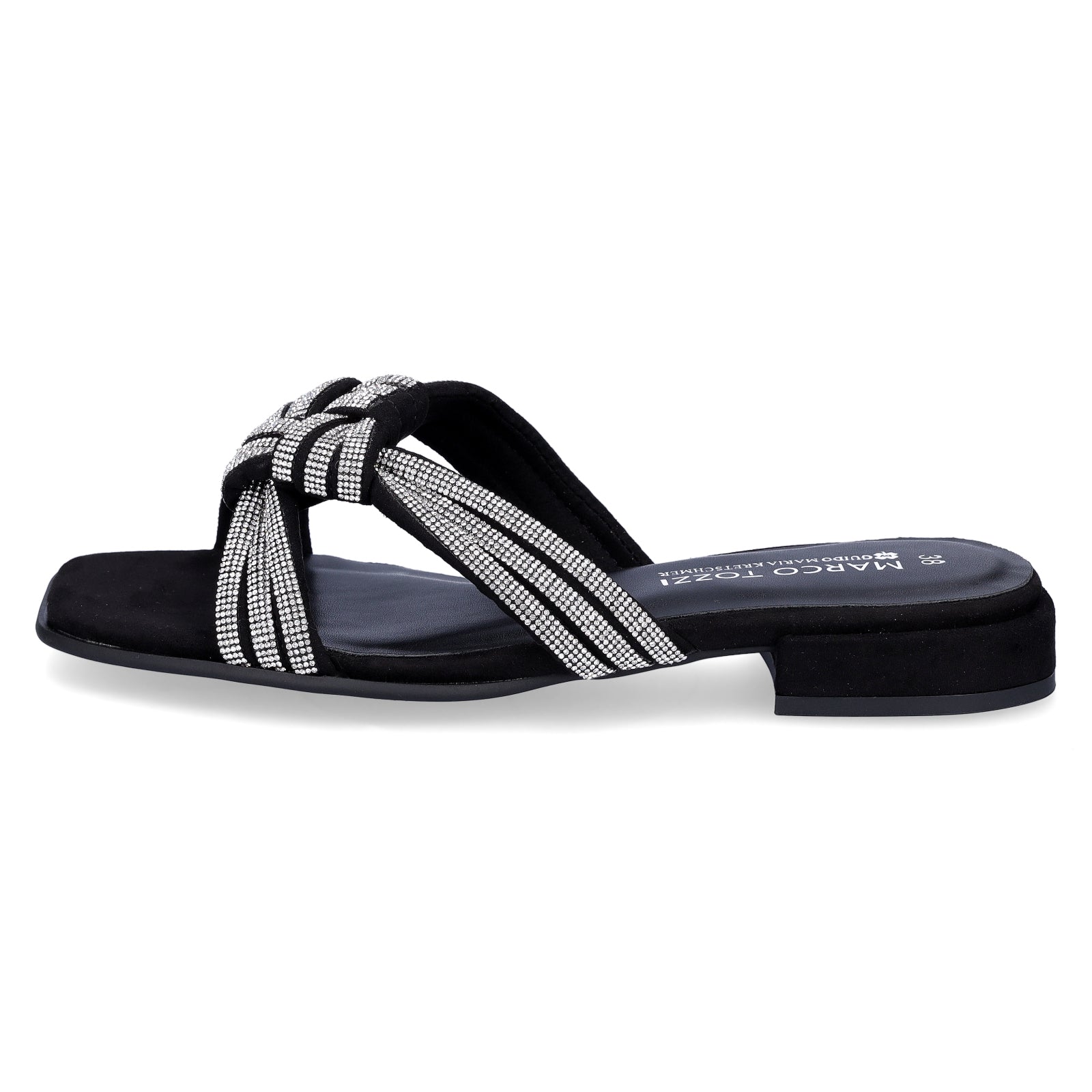 Marco Tozzi by GMK Damen Pantolette schwarz glitzer