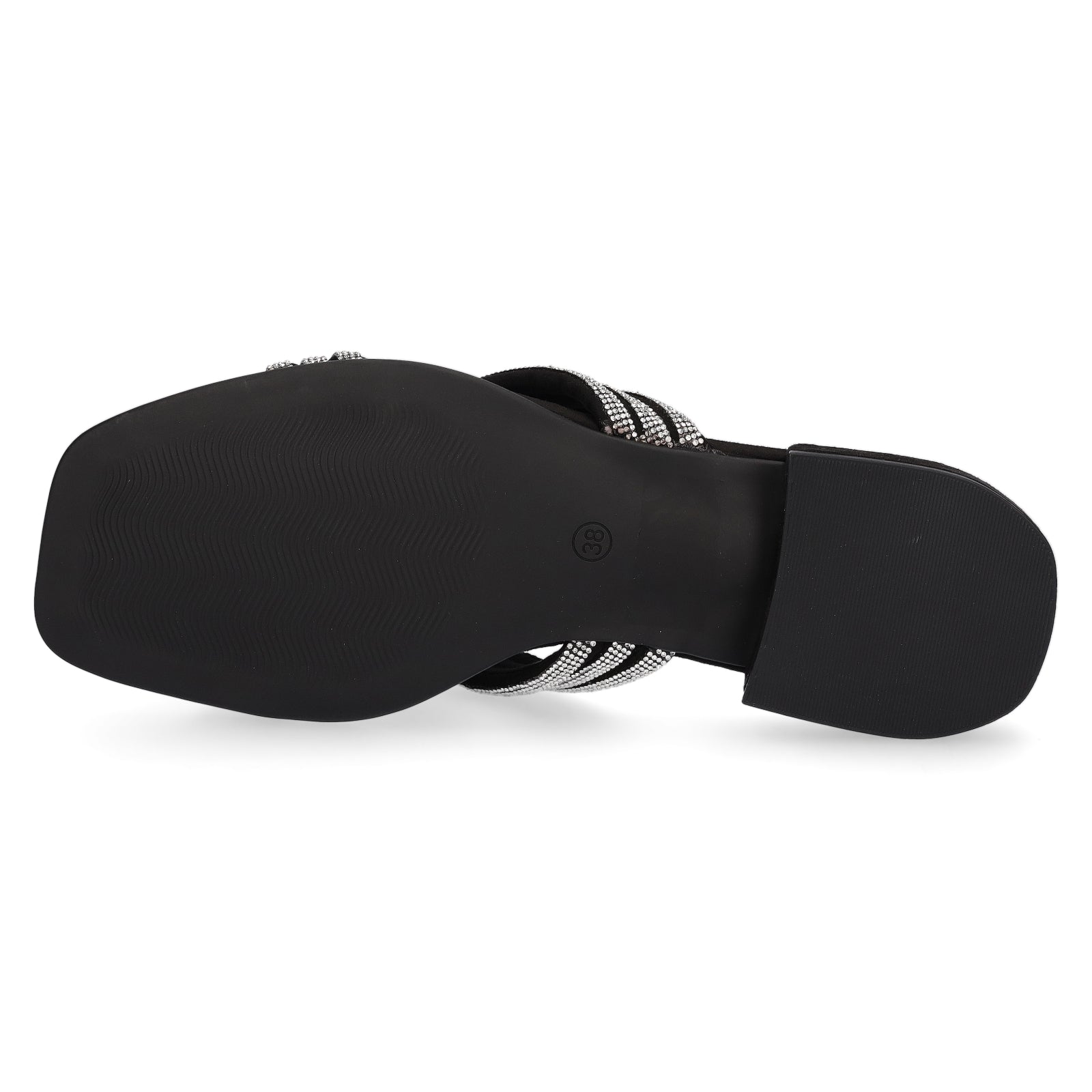Marco Tozzi by GMK Damen Pantolette schwarz glitzer
