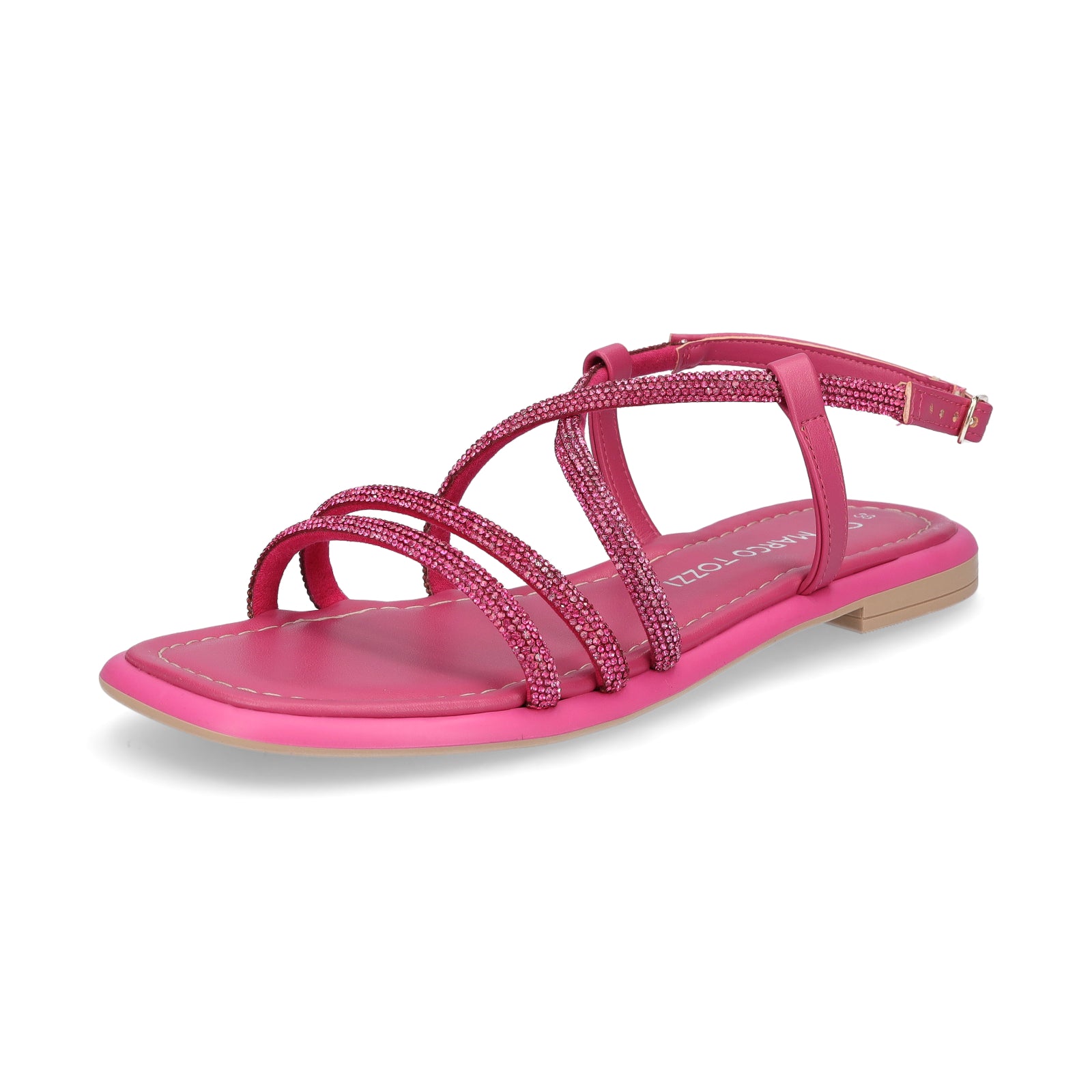 Marco Tozzi Damen Sandale pink Glitzer