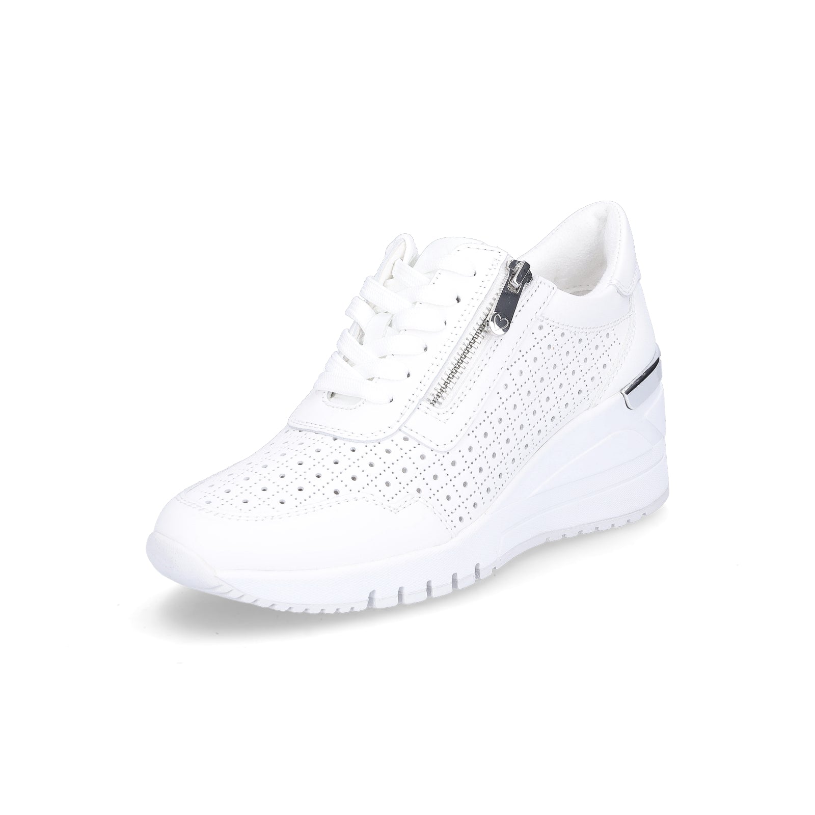 Marco Tozzi Damen Keil Sneaker weiß
