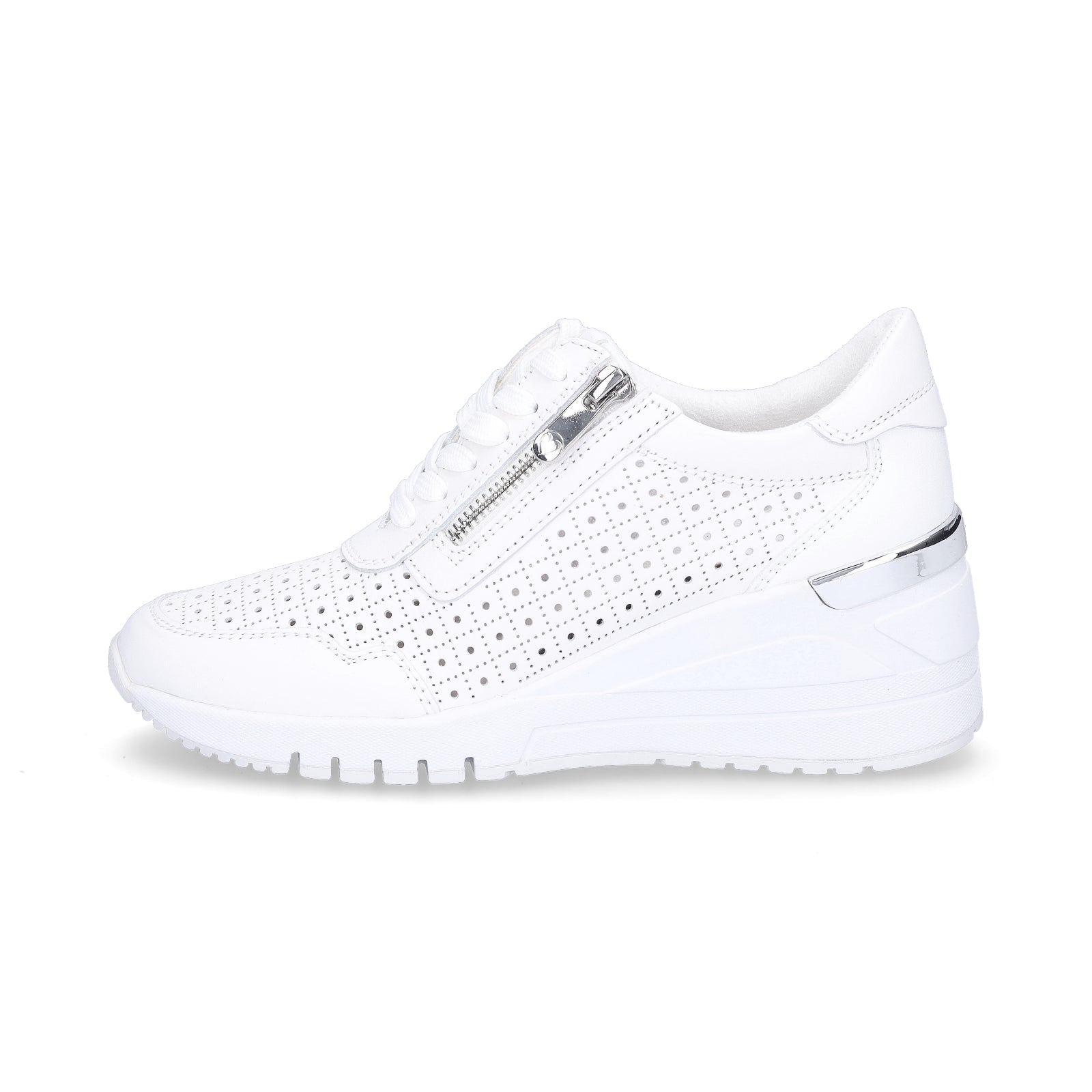 Marco Tozzi Damen Keil Sneaker weiß