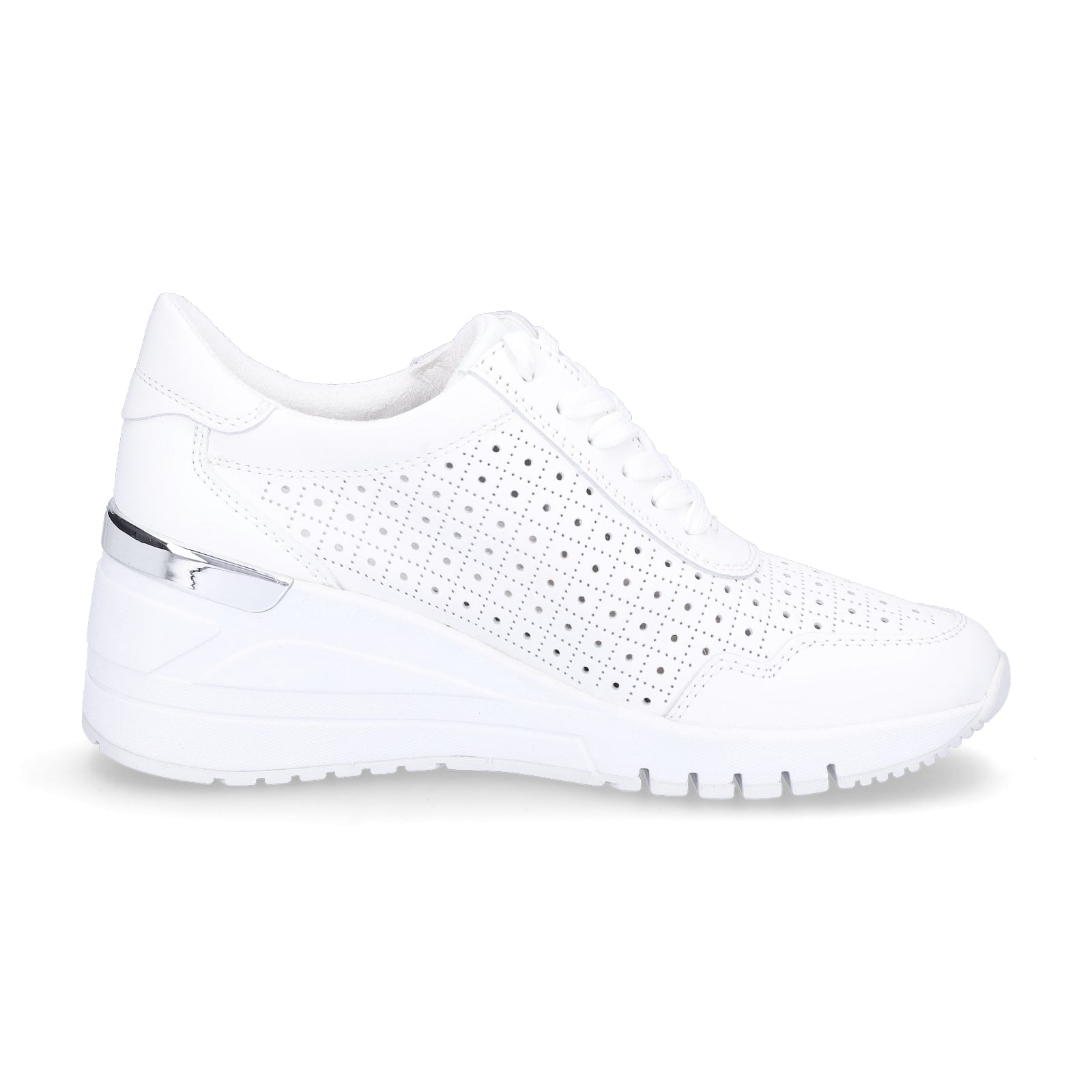 Marco Tozzi Damen Keil Sneaker weiß