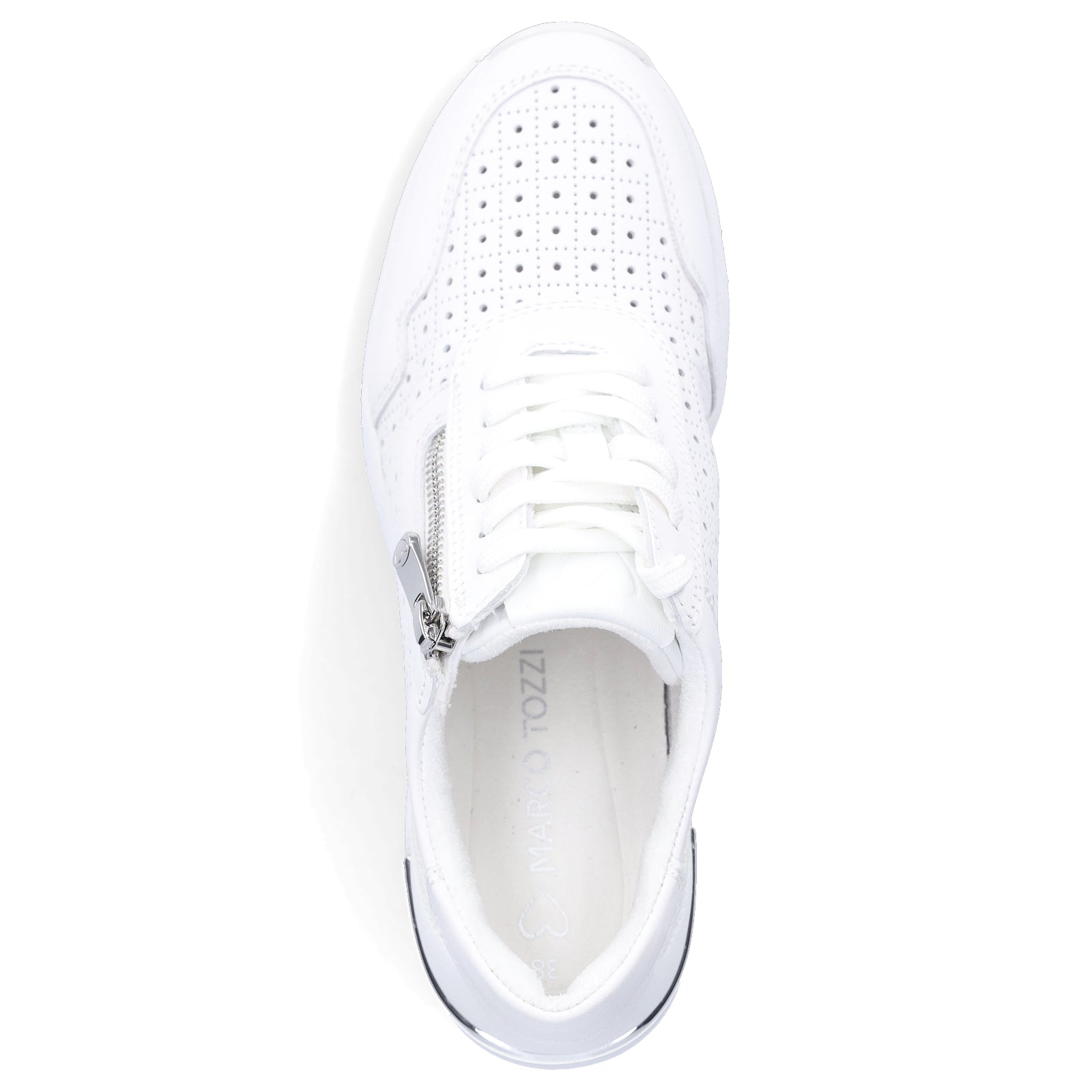 Marco Tozzi Damen Keil Sneaker weiß