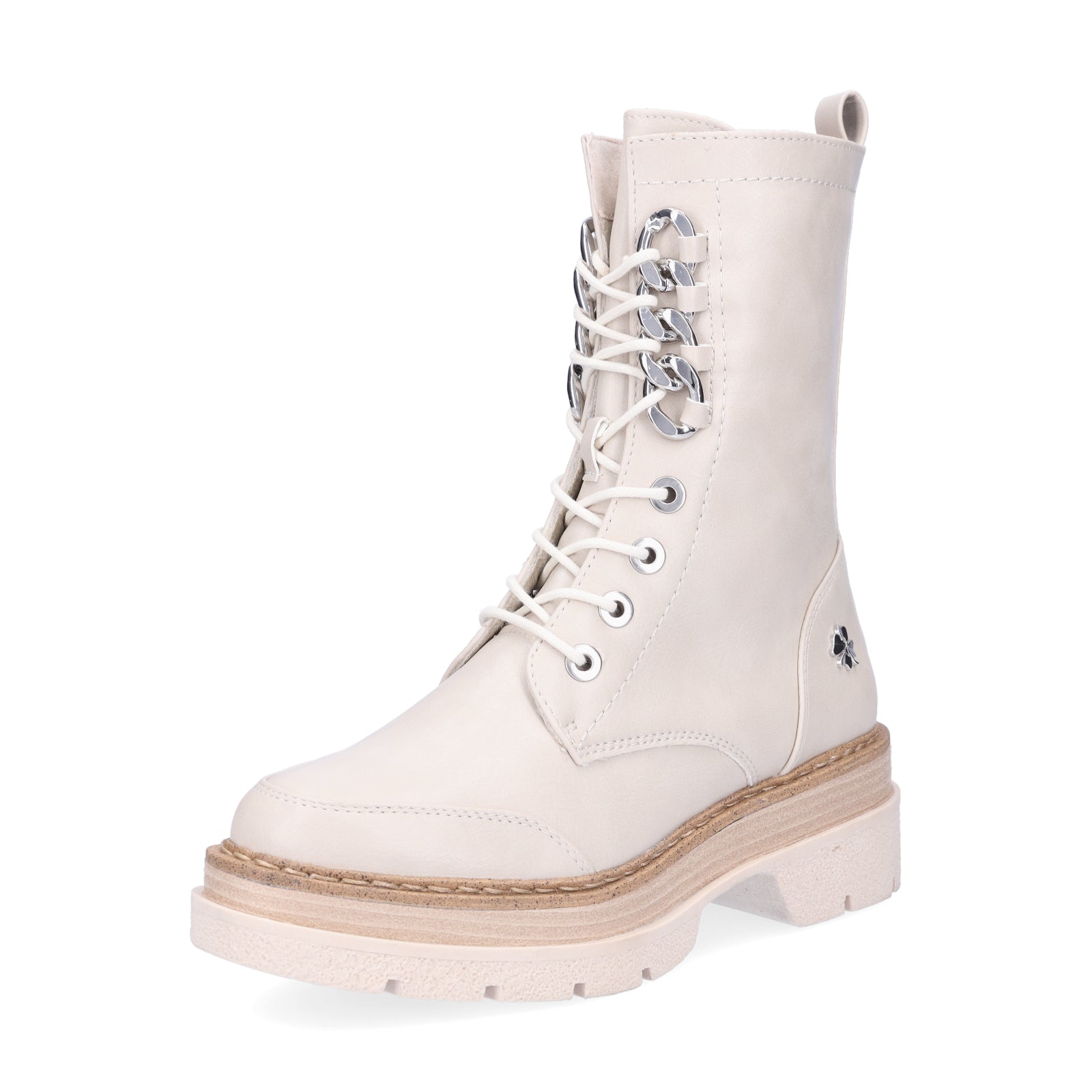 Marco Tozzi by GMK women's lace-up boot beige